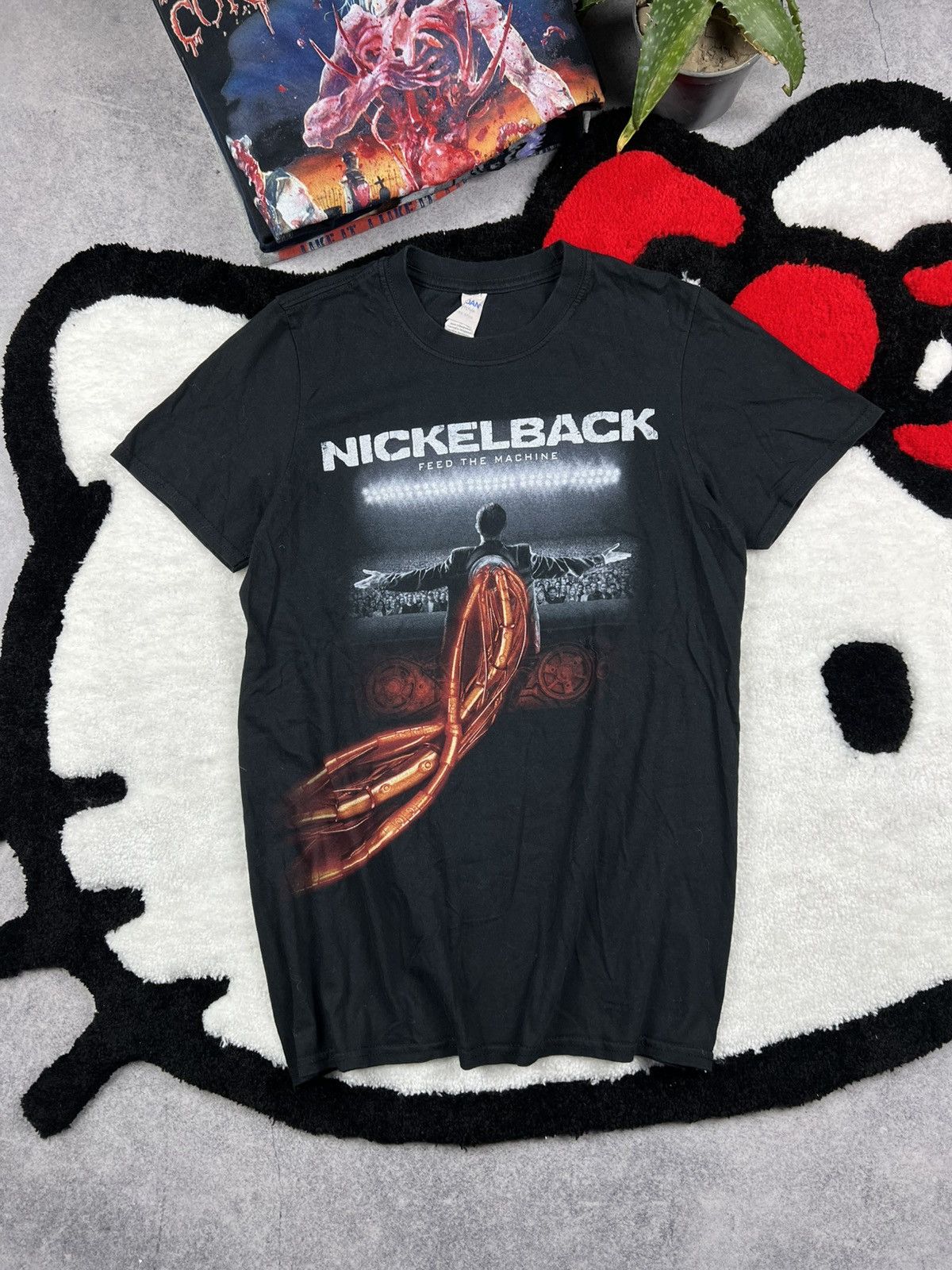 Band Tees Crazy Nickelback Feed The Machine Band Y2K Tee Shirt Size US S / EU 44-46 / 1 - 1 Thumbnail