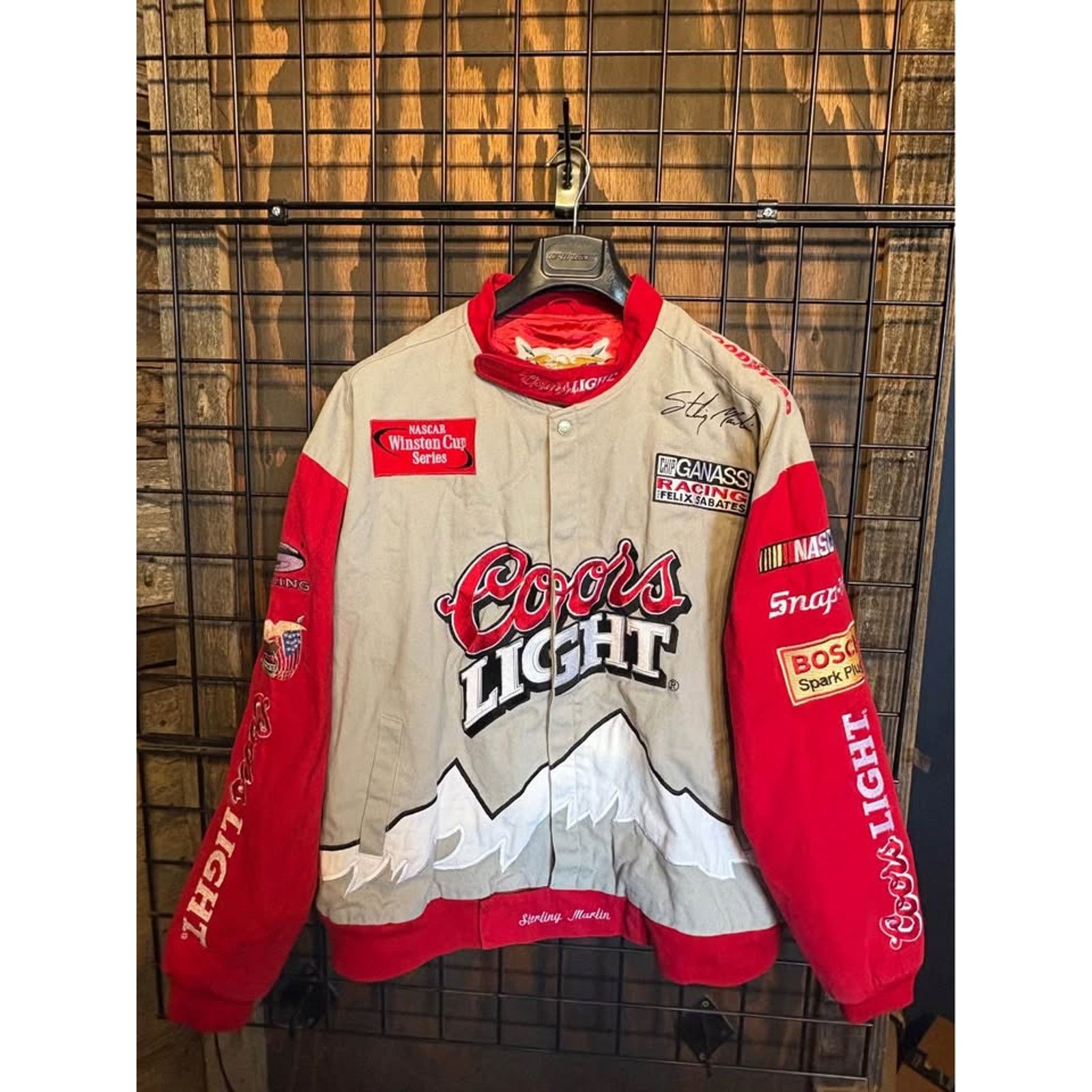 Jeff Hamilton × NASCAR NASCAR Jacket LEATHER “Coors Light” Jeff 