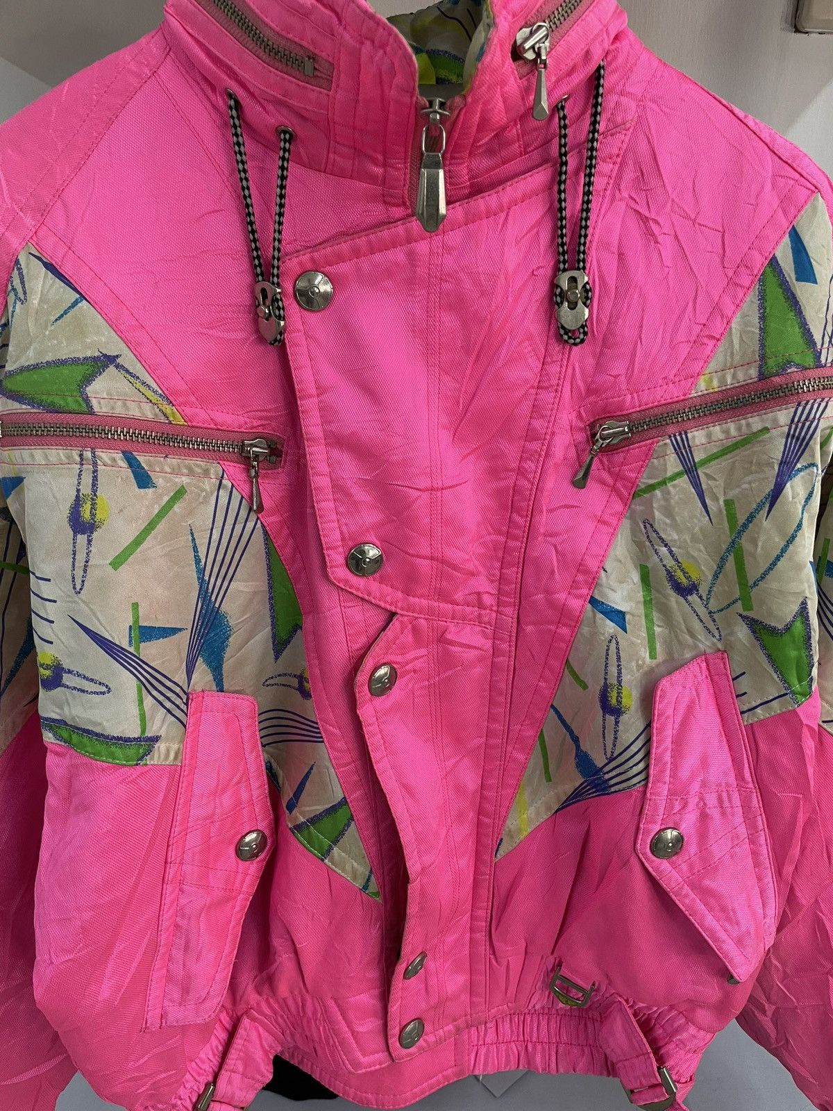 Japanese Brand VINTAGE RETRO BCBG MULTI ZIPPER JACKET Size US XL / EU 56 / 4 - 4 Thumbnail