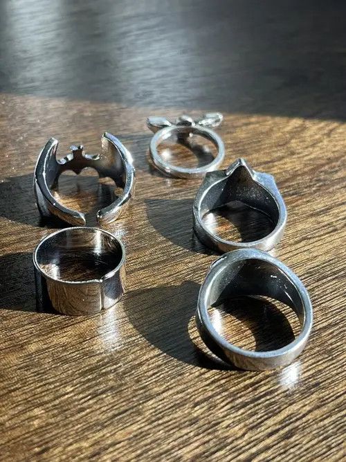 Jewelry × Vintage Punk Goth Ring Combo Size ONE SIZE - 2 Thumbnail