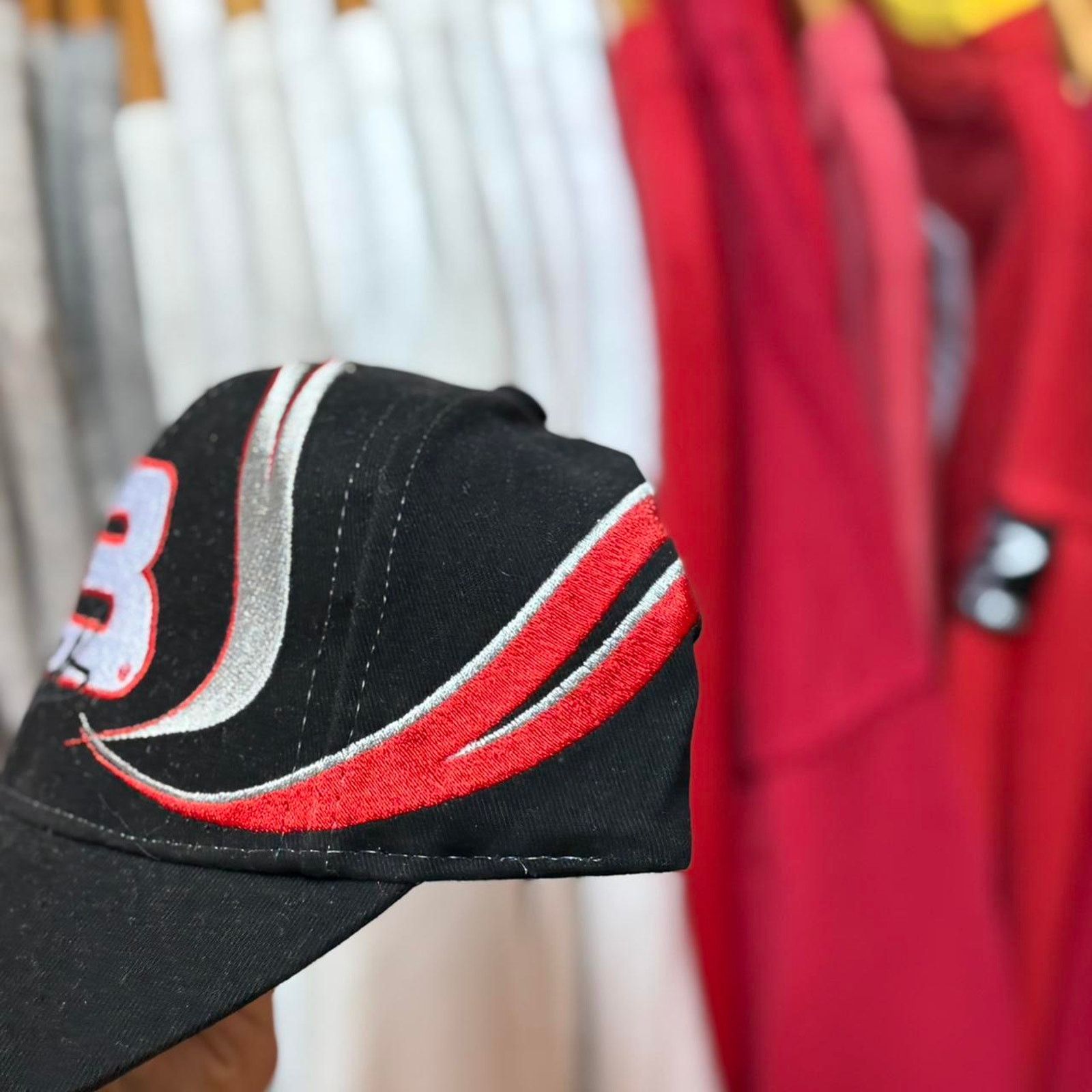 NASCAR × Vintage Vintage 90s NASCAR Dale Earnhardt Racing Race Car Cap Size ONE SIZE - 5 Thumbnail