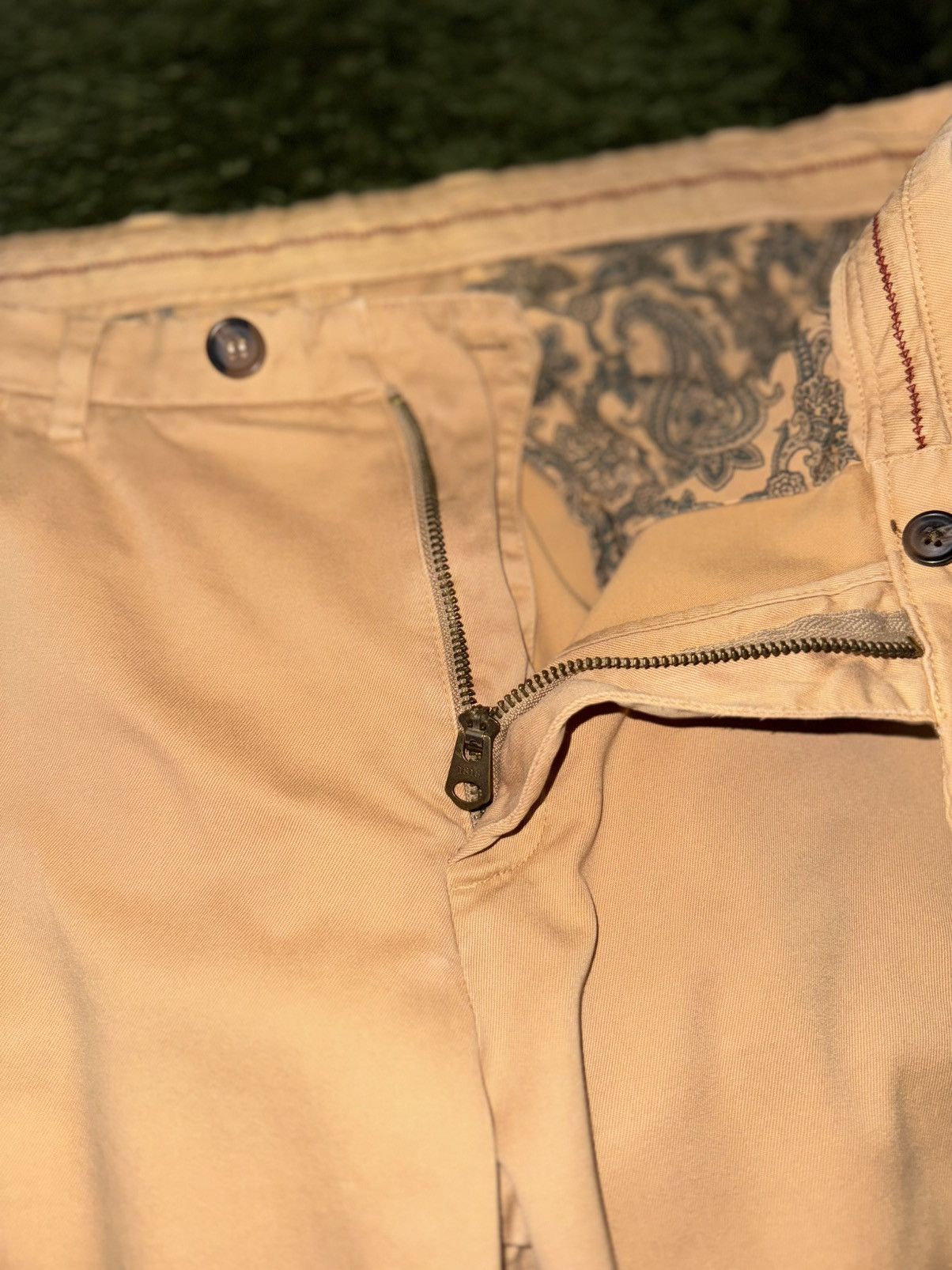 Brooks Brothers [38X32] Brooks Brothers Red Fleece Cotton Trousers Beige Size US 38 / EU 54 - 3 Thumbnail