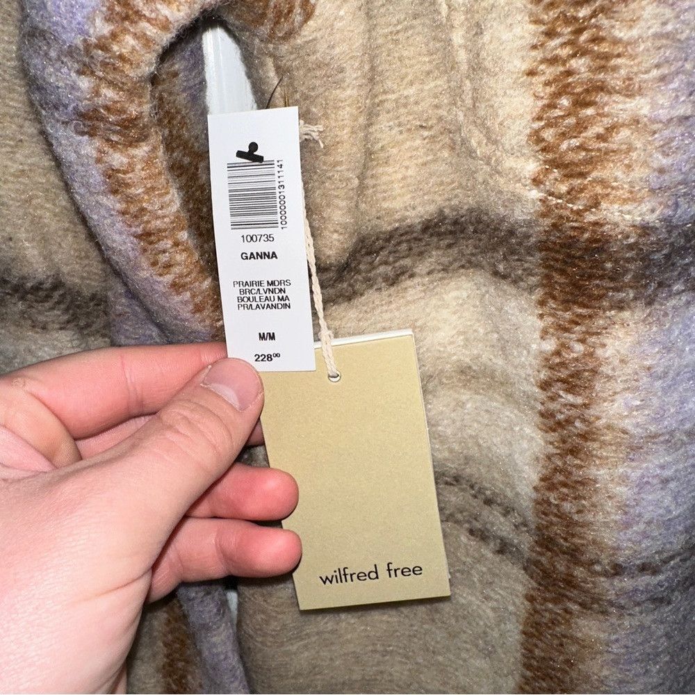 Aritzia NWT Wilfred Free Autumn Shirt Jacket Prairie Mdrs Merino Wo Size M / US 6-8 / IT 42-44 - 4 Thumbnail