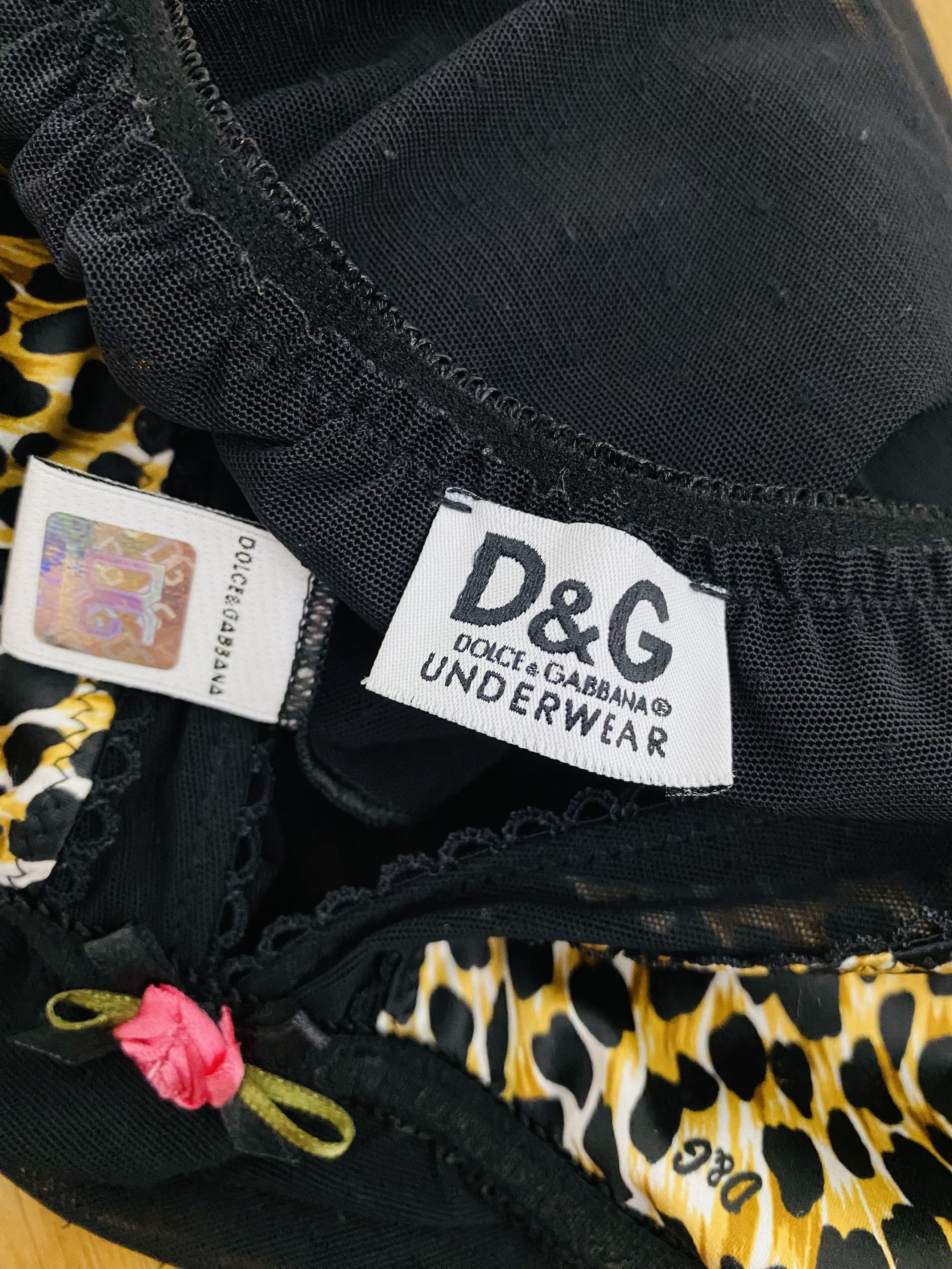 Dolce & Gabbana Dolce & Gabbana D&G Leopard Animal Babydoll Slip Dress Size M / US 6-8 / IT 42-44 - 10 Thumbnail