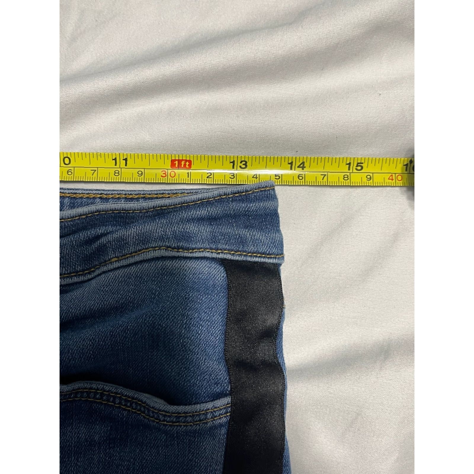 L'AGENCE L’AGENCE Blue Skinny Jeans Margot High Rise Ankle 27 Black Satin Stripe Women Regular Jeans 5-Pocket 90s Style Size 27" / US 4 / IT 40 - 6 Thumbnail