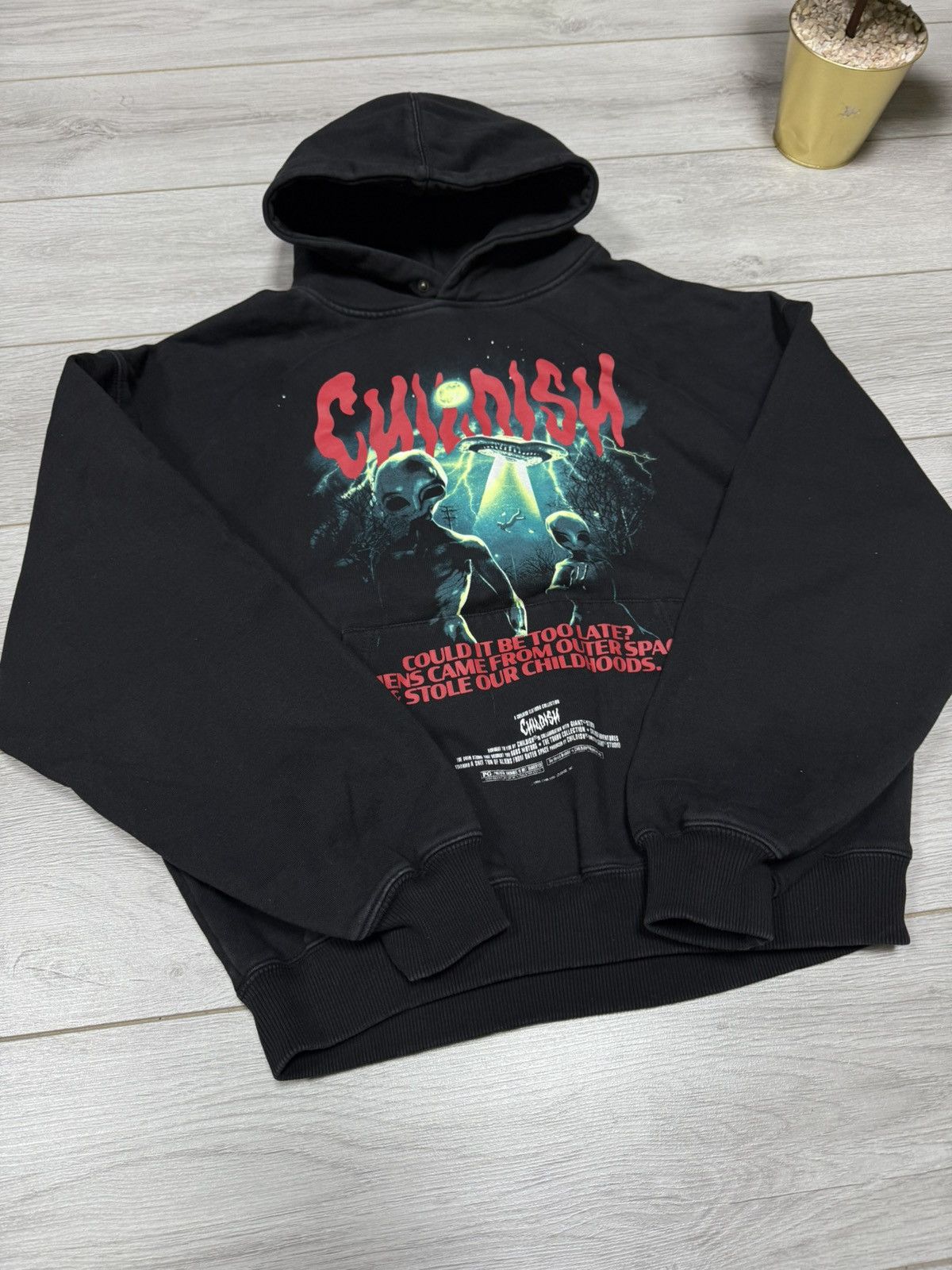 Vintage Childish alien vintage oversize hoodie could it be too late? Size US S / EU 44-46 / 1 - 5 Thumbnail