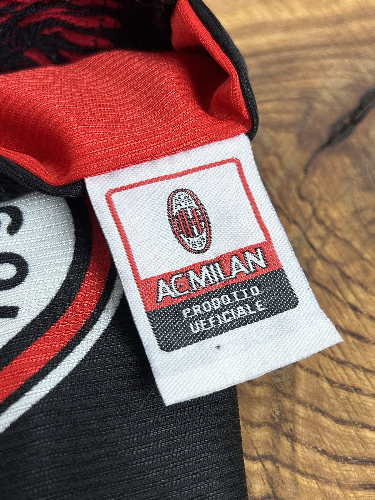 Vintage 90s Vintage AC Milan Polyester 3R Sport Scarf Size ONE SIZE - 10 Thumbnail