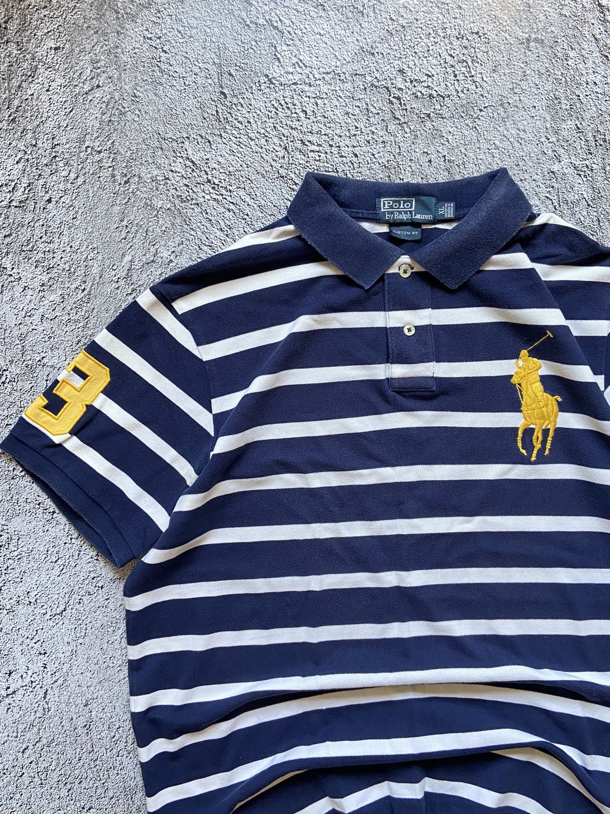 Polo Ralph Lauren × Vintage Vintage Polo Ralph Lauren Distressed Faded Polo Shirt Size US XL / EU 56 / 4 - 3 Thumbnail