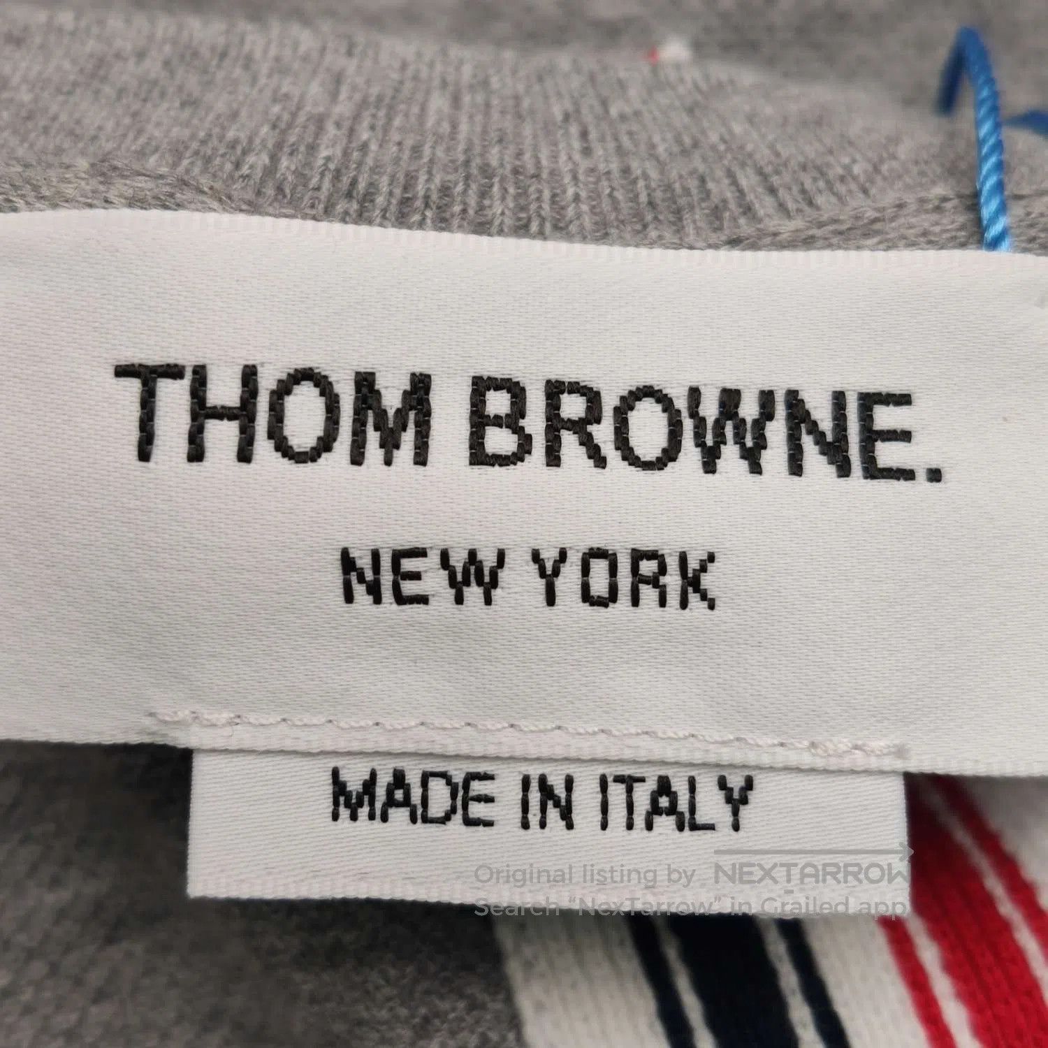 Thom Browne Thom Browne Cotton Stripe Crew Neck T-shirt L. Size US L / EU 52-54 / 3 - 5 Thumbnail