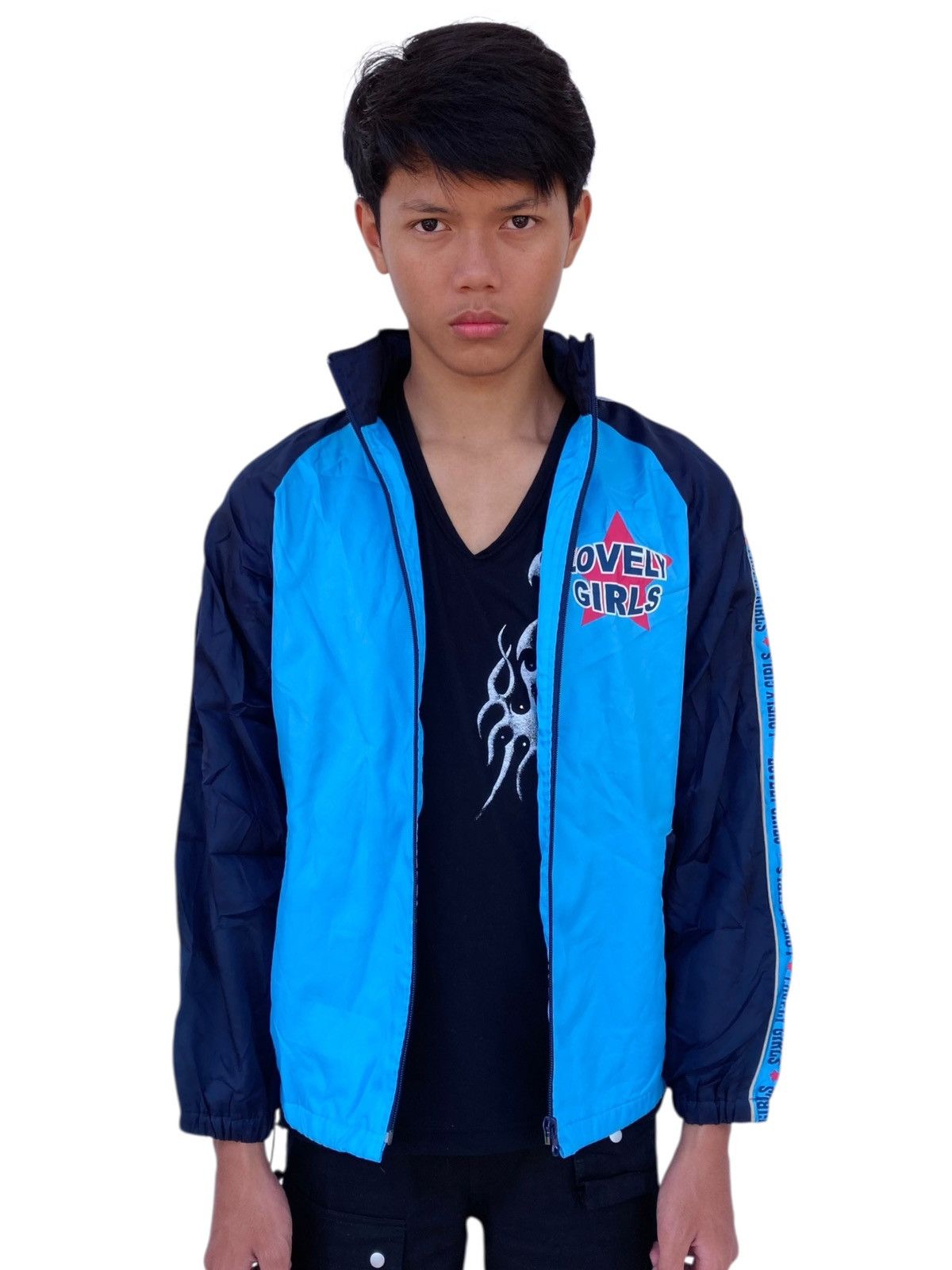 Japanese Brand 2000s Lovely Girls - 3D Graphic Lovely Girls Coach Jacket Size US M / EU 48-50 / 2 - 2 Thumbnail