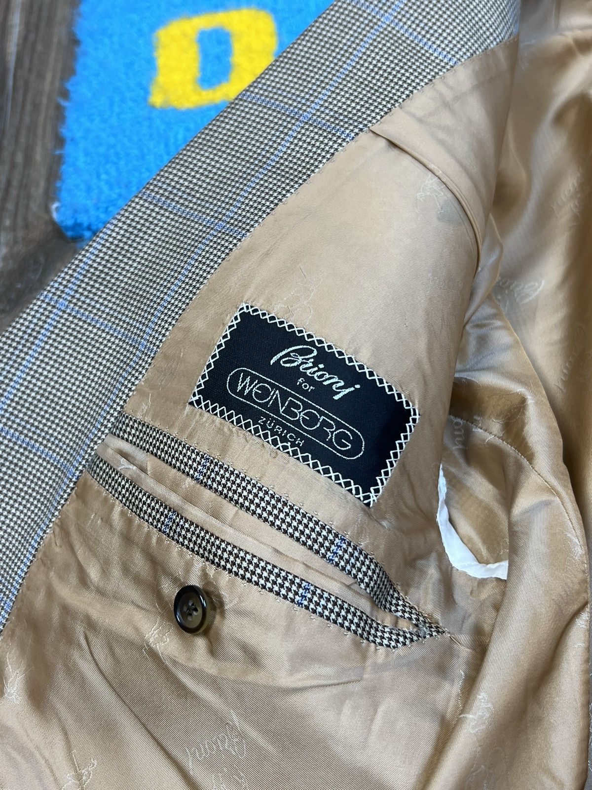 Brioni Brioni Parigi Two Buttons Grey Wool Checked Blazer size 52 Size 52S - 15 Thumbnail