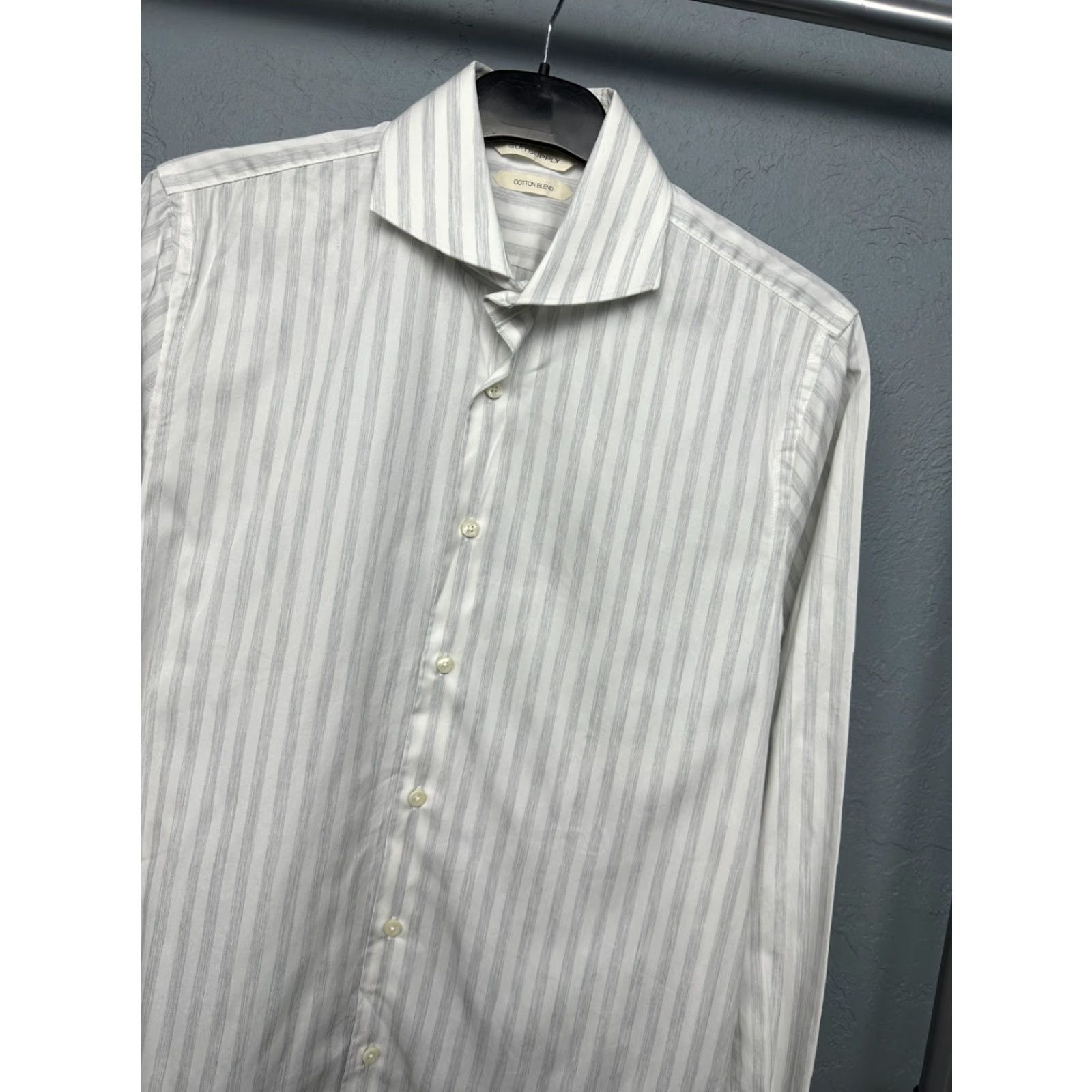 Suitsupply Suitsupply Striped Shirt Slim Fit Size S Mens Long Sleeve Button-Up Multicolor Cotton Shirt Size US S / EU 44-46 / 1 - 2 Thumbnail