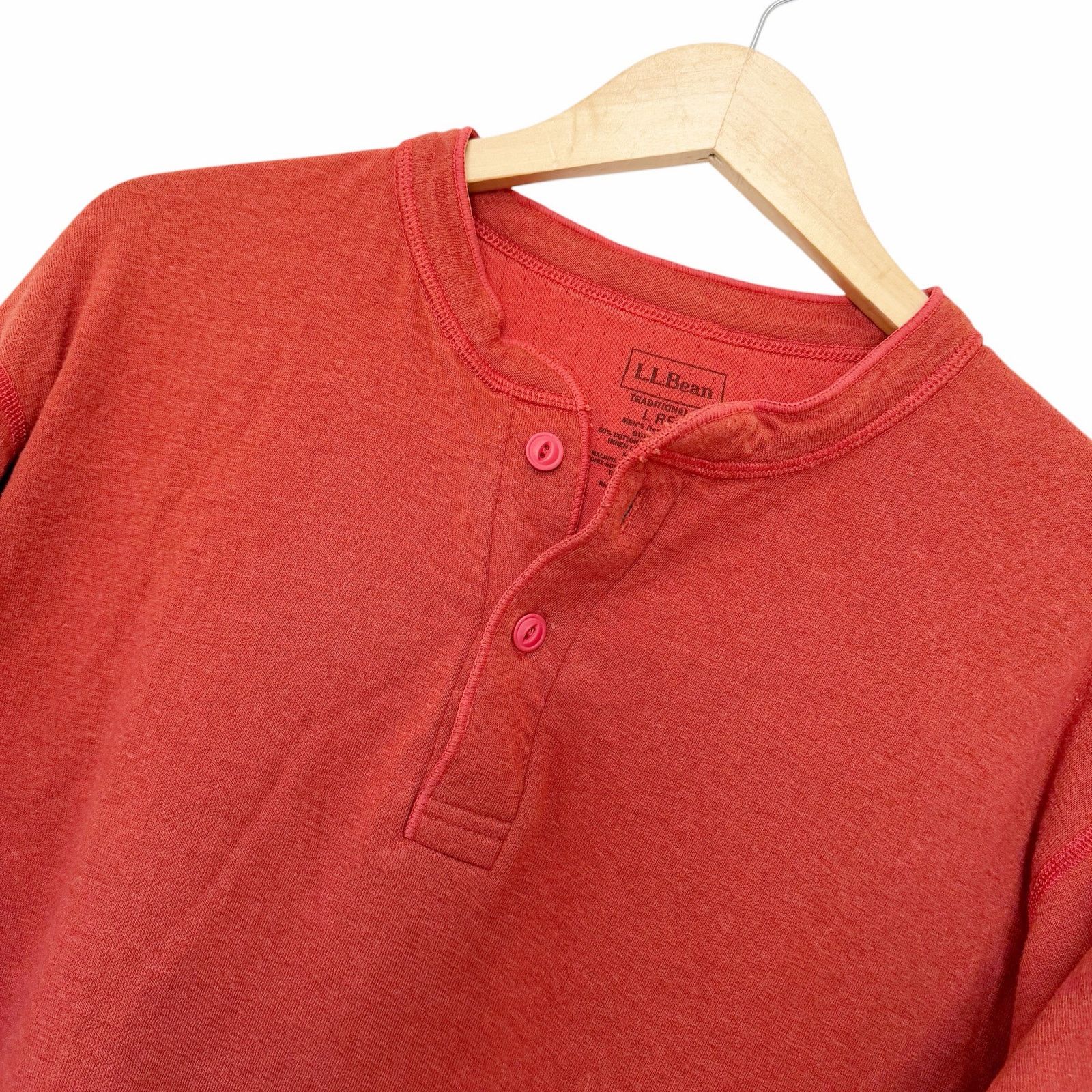 L.L. Bean LL Bean River Driver Henley Wool Blend Two Layer Shirt Sz L Size US L / EU 52-54 / 3 - 1 Thumbnail