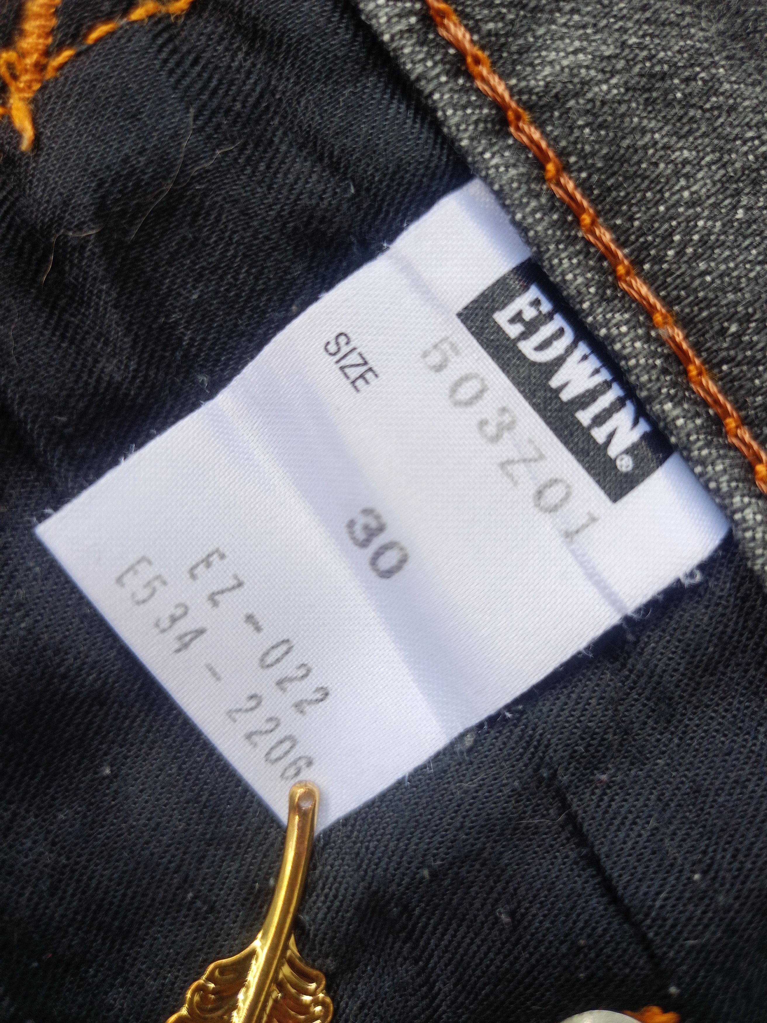 Edwin × Vintage EDWIN 503Zero Slim Fit Vintage Streetwear Denim Size US 30 / EU 46 - 15 Thumbnail