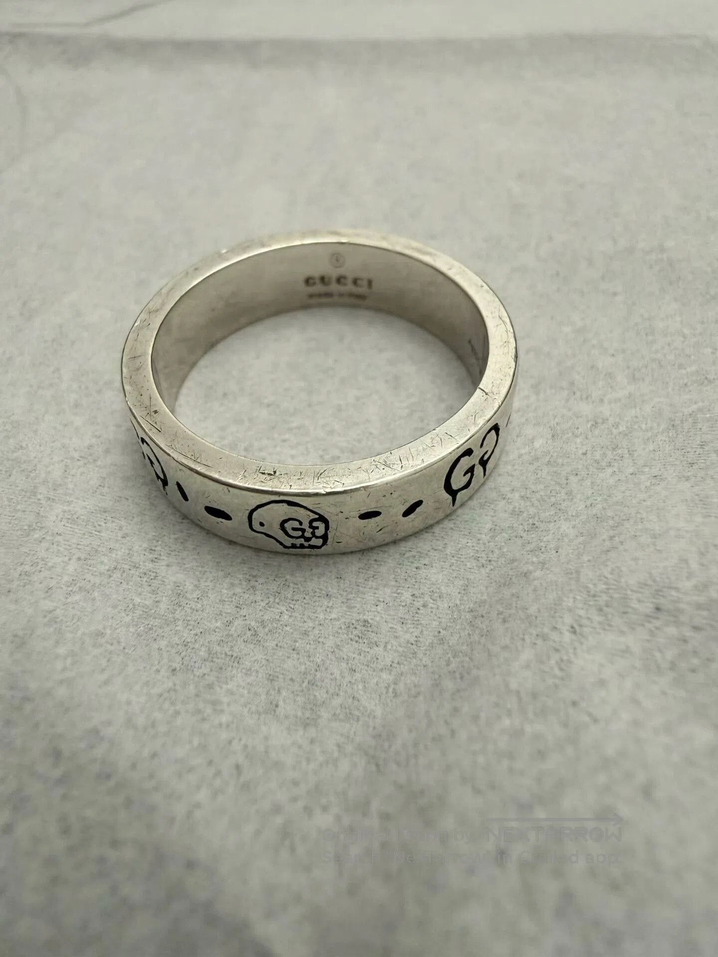Gucci Gucci Ghost Skeleton 925 Silver Ring. Size ONE SIZE - 1 Thumbnail