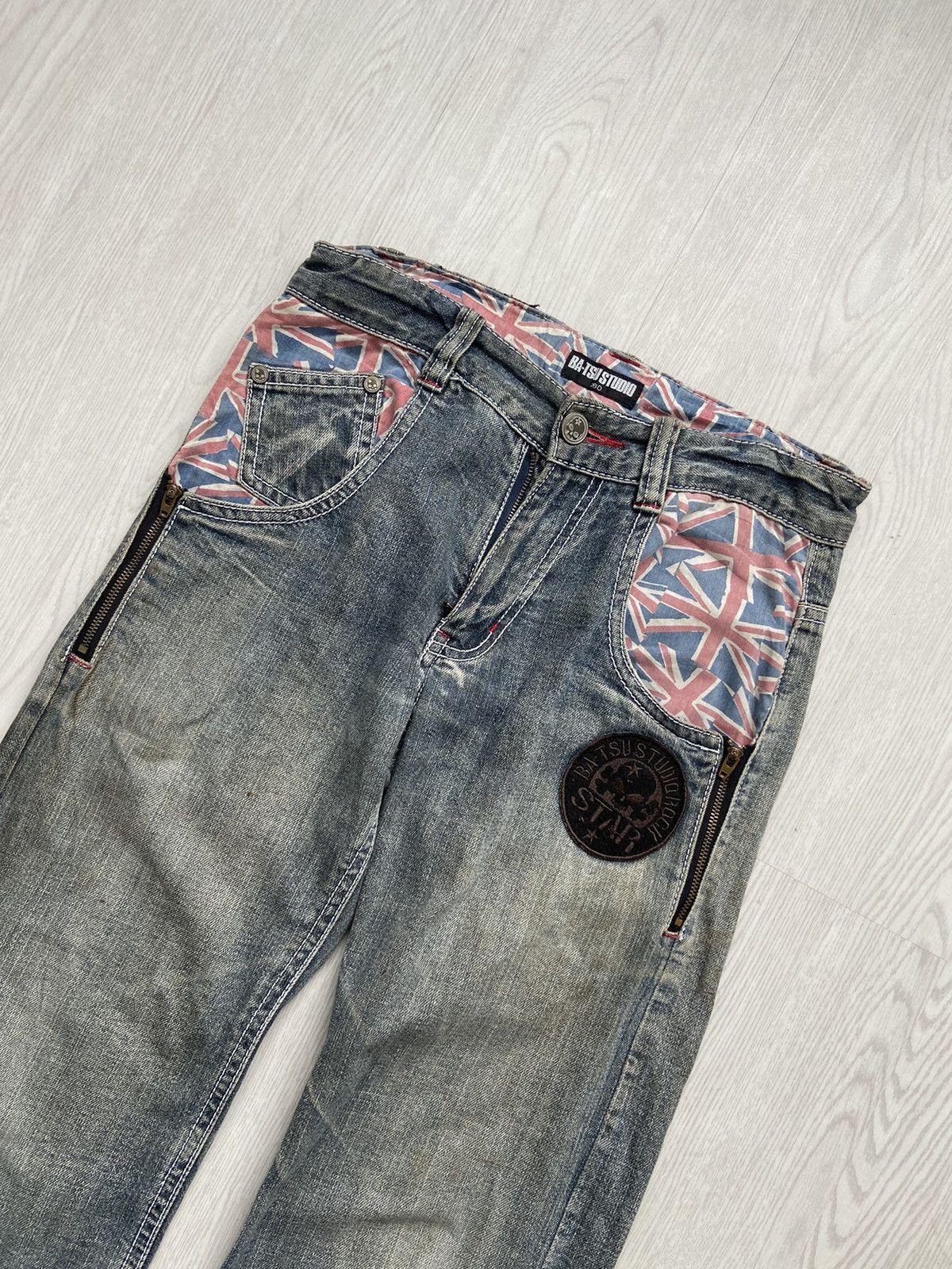 Japanese Brand Vintage Bat-Su Studio Britain Seditionairies Zipper Pants Size US 32 / EU 48 - 3 Thumbnail