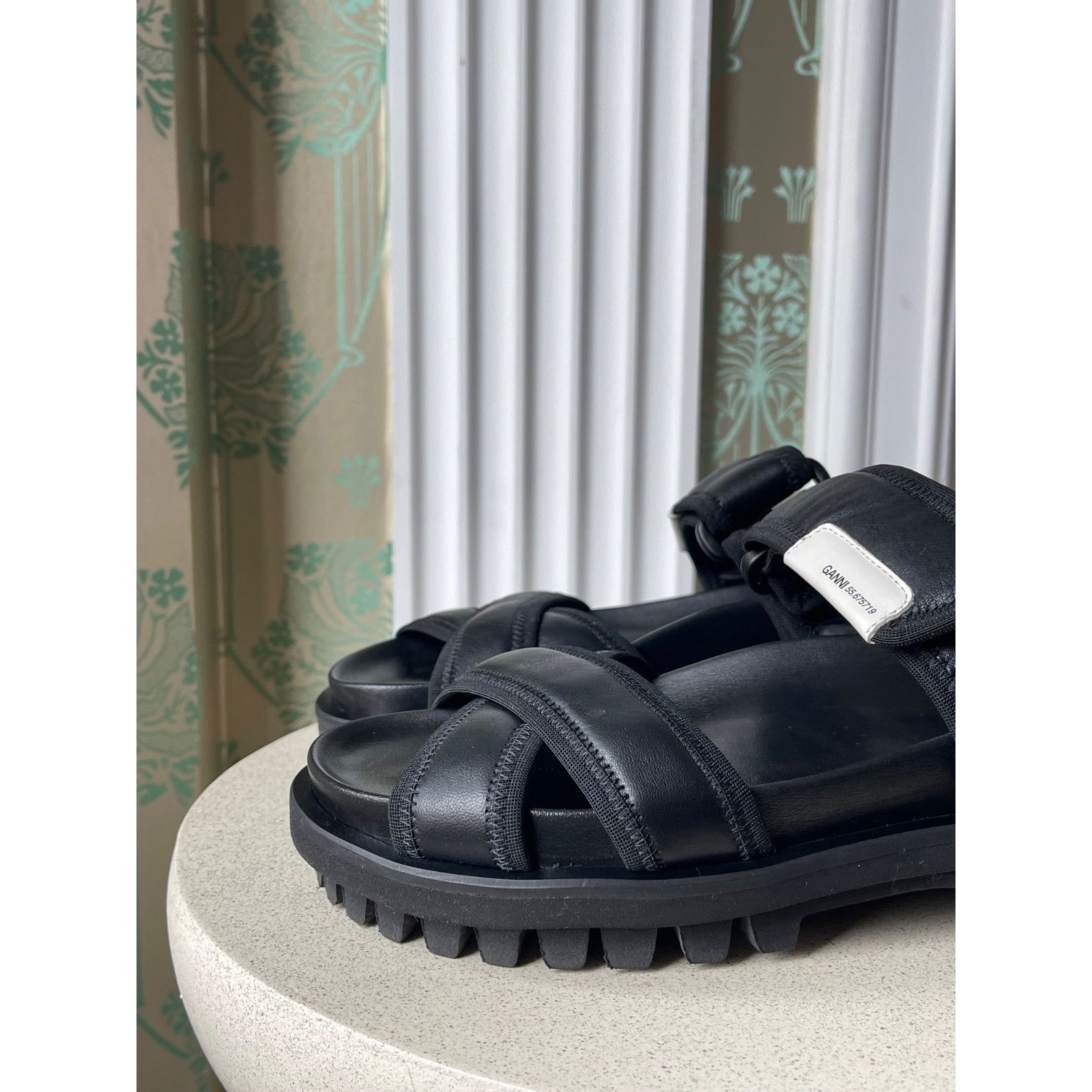 Ganni Ganni Utility Hiking Black Sandals Women’s Size: 37 US 7 Size US 7 / IT 37 - 7 Thumbnail