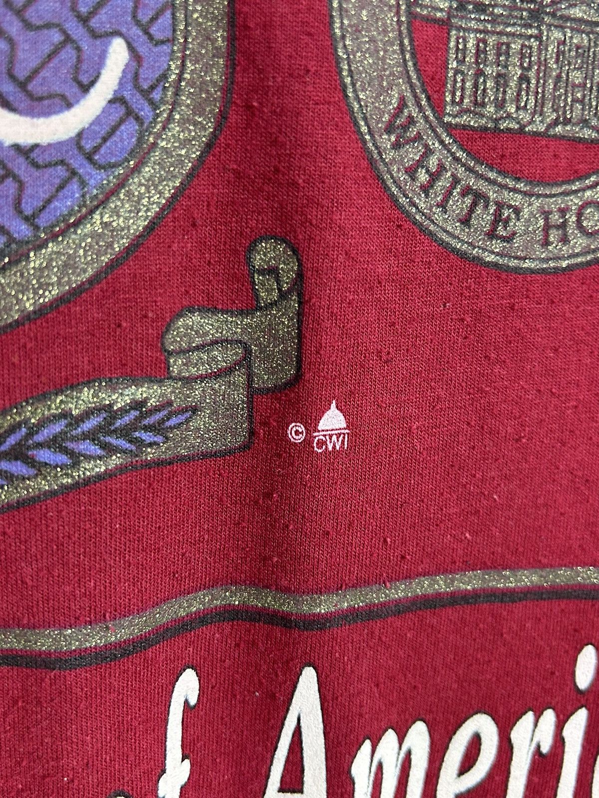 Vintage 90s Vintage Washington DC USA Single Stitch S/S T-Shirt Red Size US XL / EU 56 / 4 - 3 Thumbnail