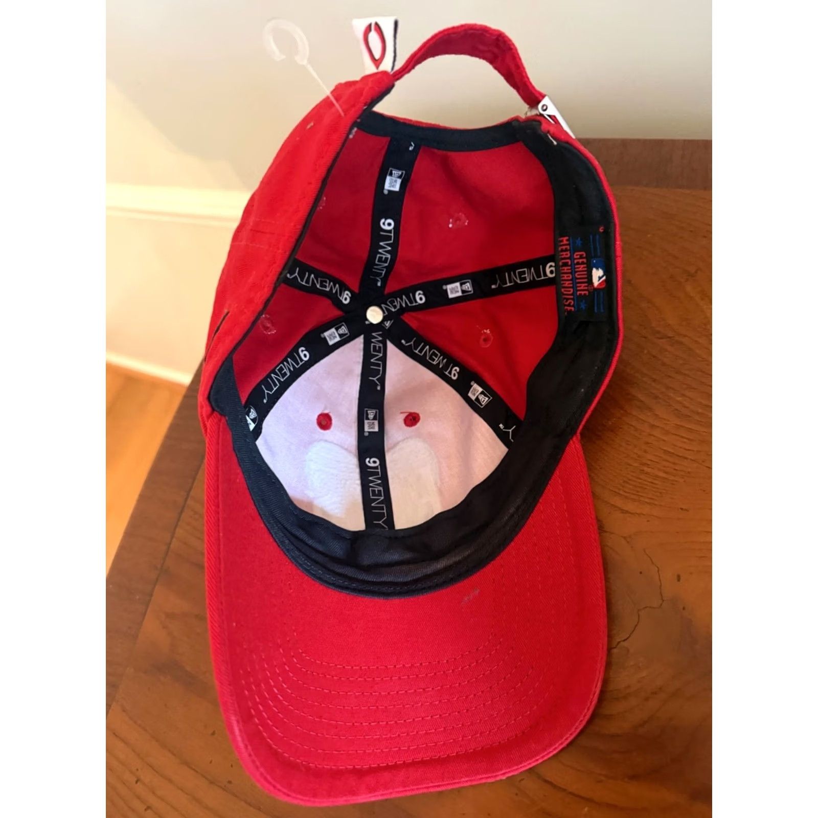New Era VINTAGE Cincinnati Reds Sequins Baseball Hat Cap Red Women’s New Era heart 9 twenty Size ONE SIZE - 4 Thumbnail