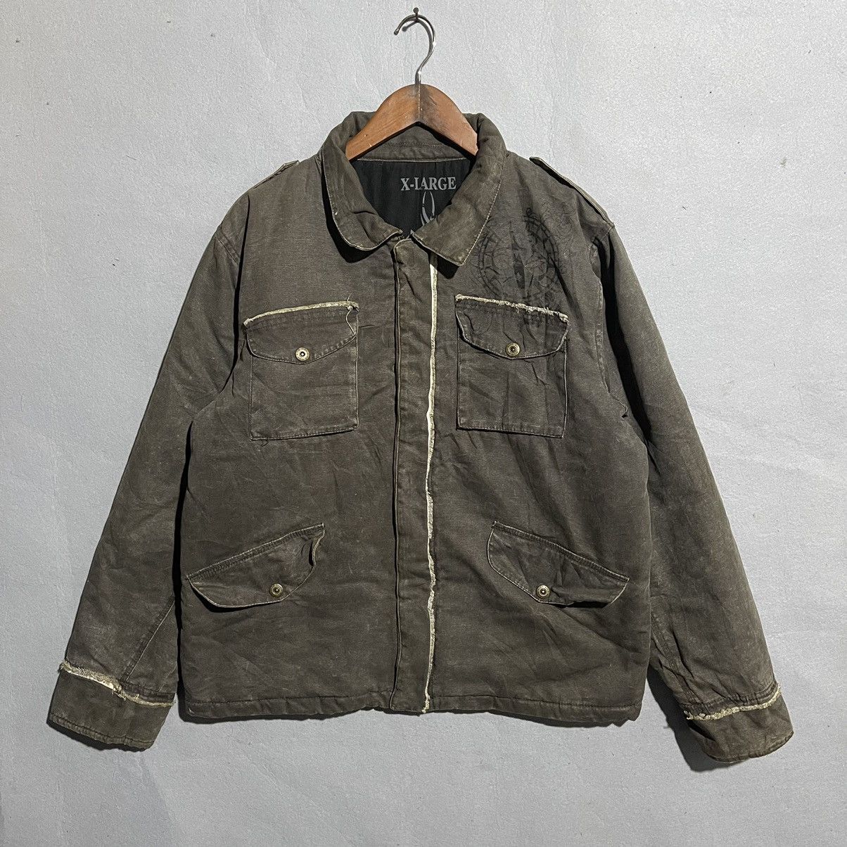 Designer Vintage Y2K Xios Urban Classic Pegasus Work Jacket Brown Size US XL / EU 56 / 4 - 1 Thumbnail