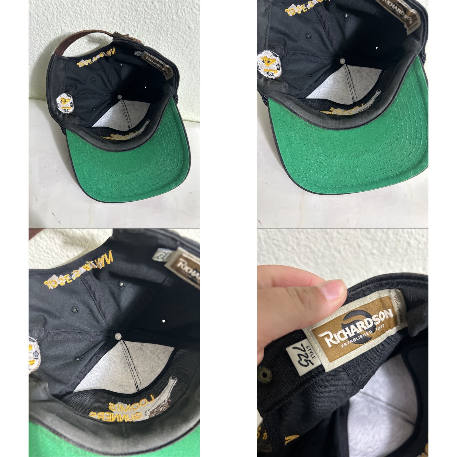 Vintage VINTAGE Richardson Baseball Hat Strap Back Brown Loomis Gunners Adjustable Men Size ONE SIZE - 10 Thumbnail