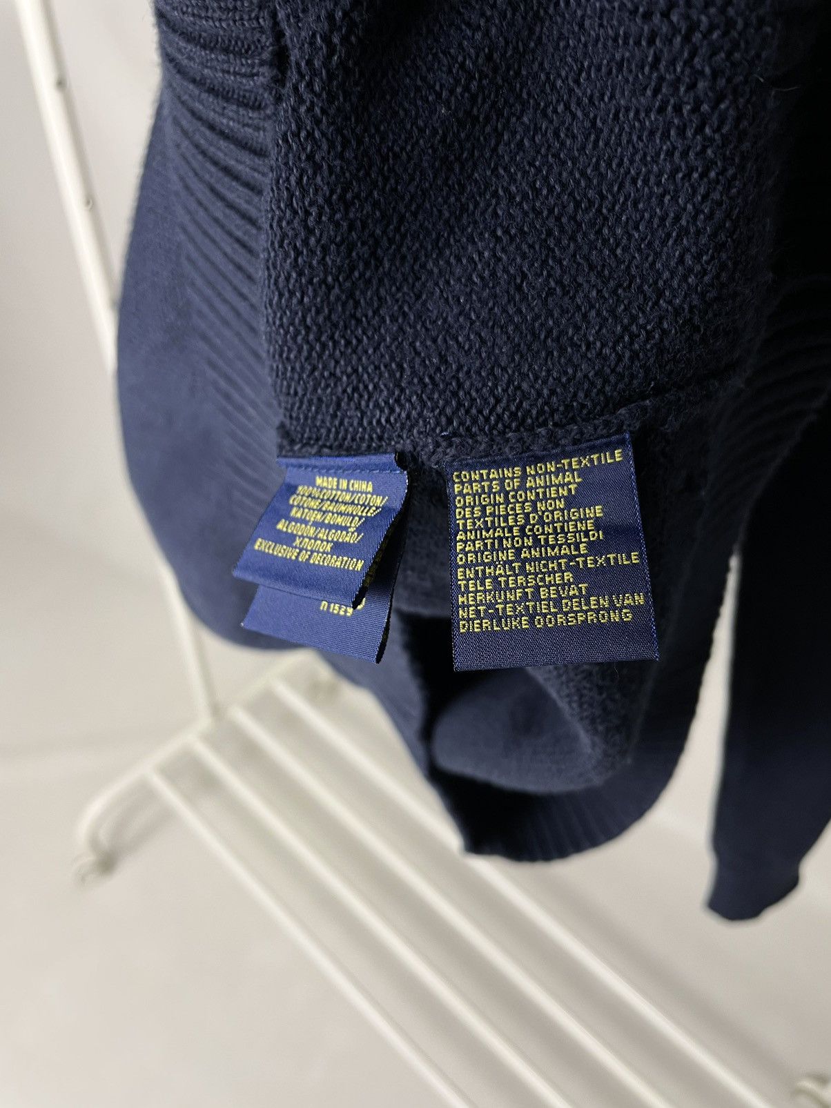 Polo Ralph Lauren Polo by Ralph Lauren High Collar Button up Blue Sweater Knit Size US M / EU 48-50 / 2 - 8 Thumbnail