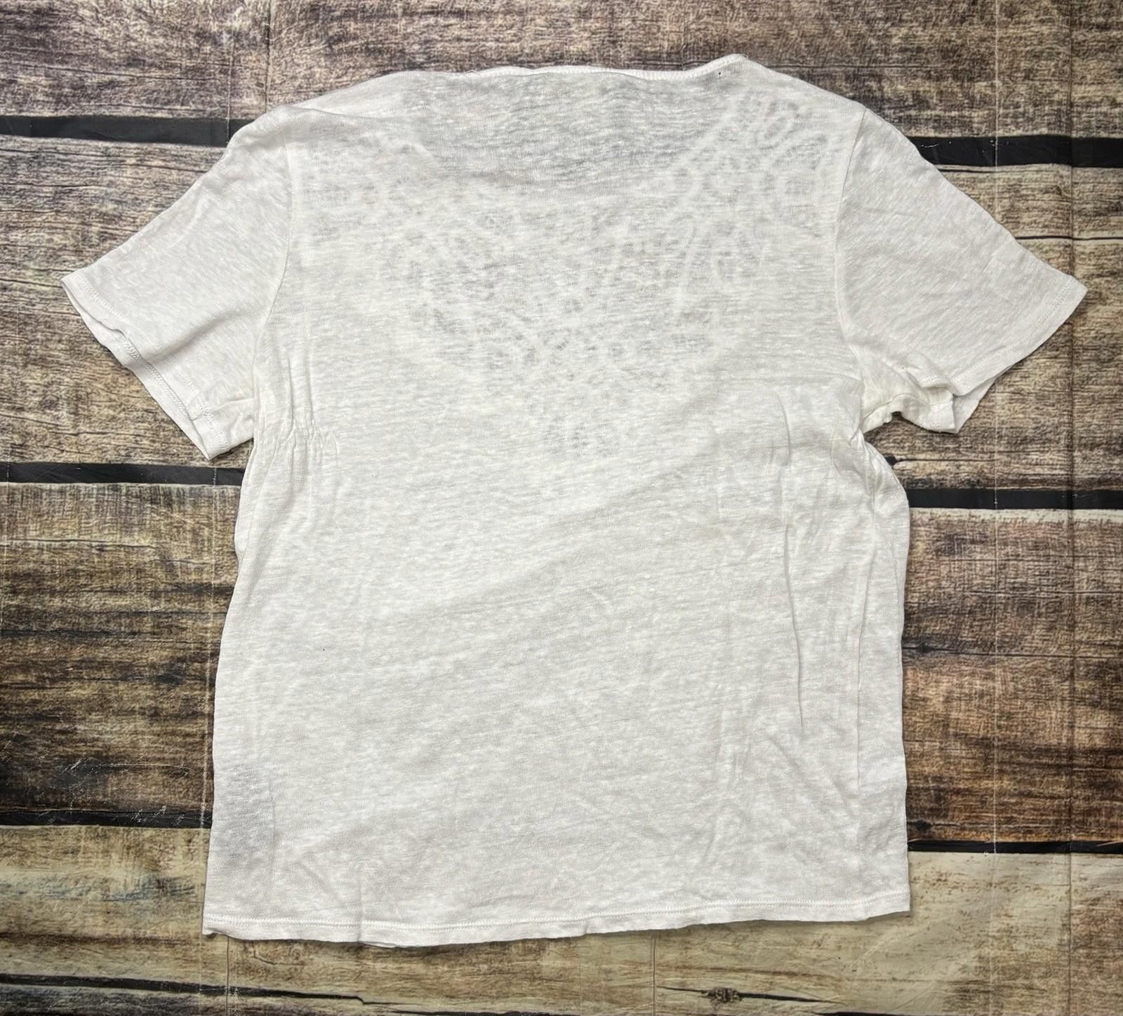 Other Anthropologie James Coviello Top Womens XS Linen Crochet Size XS / US 0-2 / IT 36-38 - 3 Thumbnail