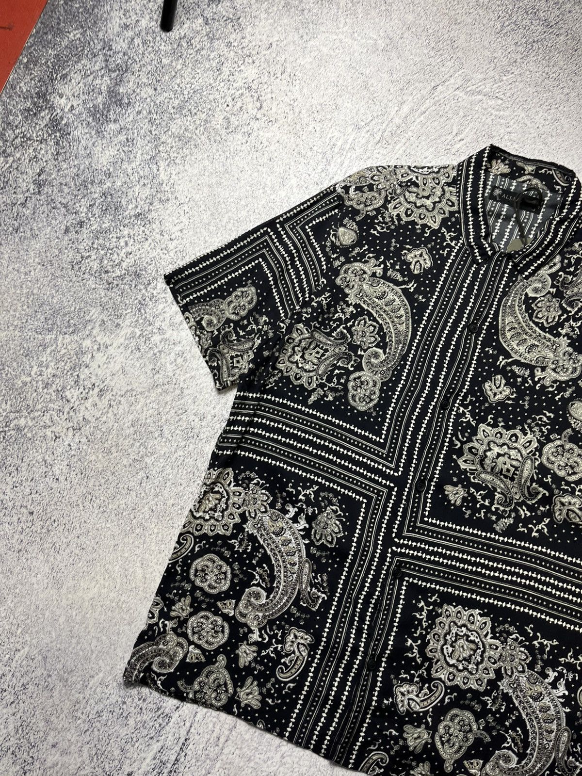 Allsaints Designer Allsaints Bandana Hawaii crazy oversize shirt Size US L / EU 52-54 / 3 - 7 Thumbnail