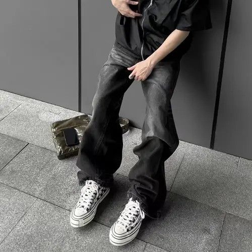 VIBE High street washed loose straight denim trousers Size US 30 / EU 46 - 8 Thumbnail