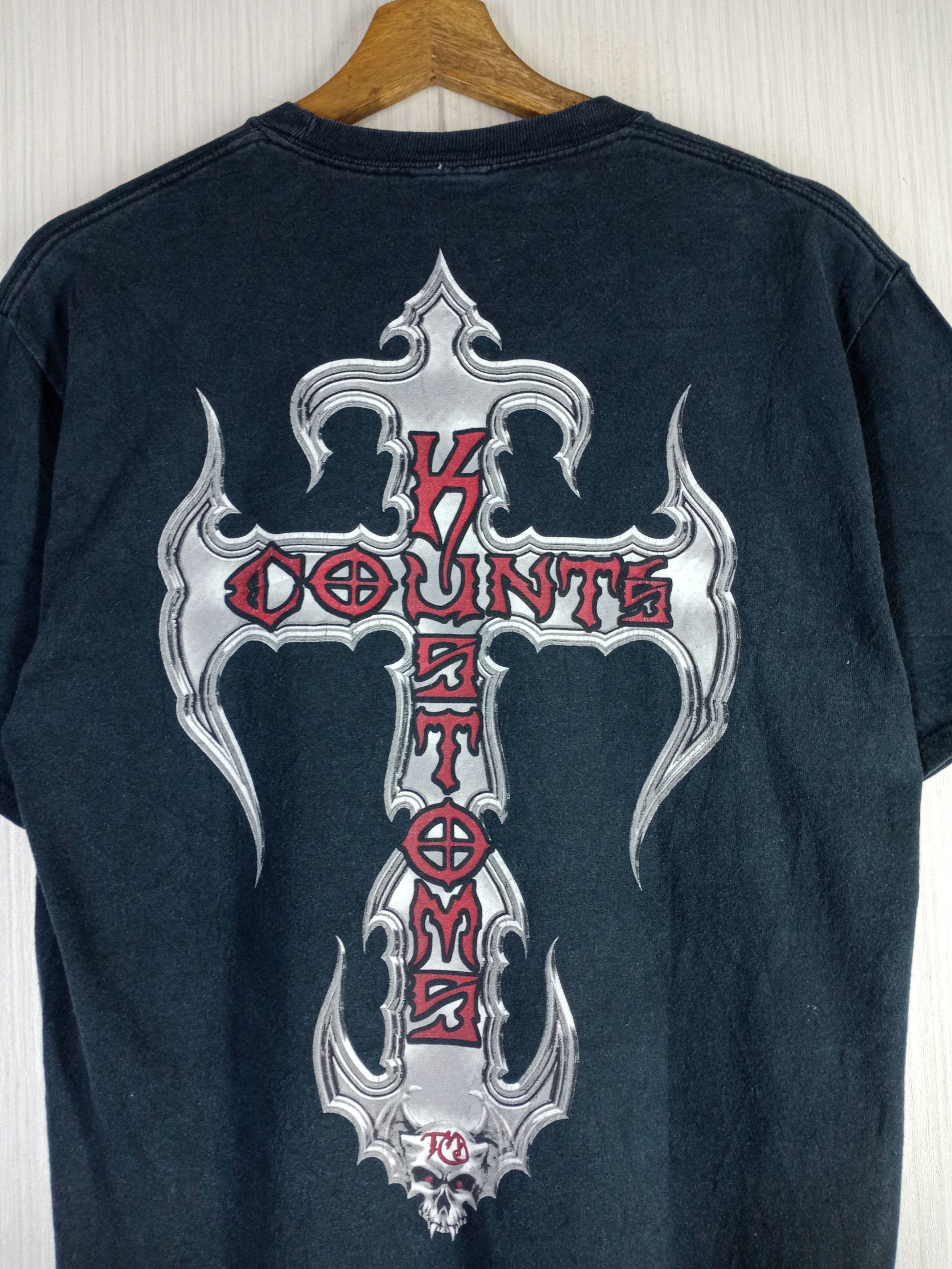 Affliction Rare Vintage County Kustoms Las Vegas Big Logo Tshirt Size US M / EU 48-50 / 2 - 3 Thumbnail