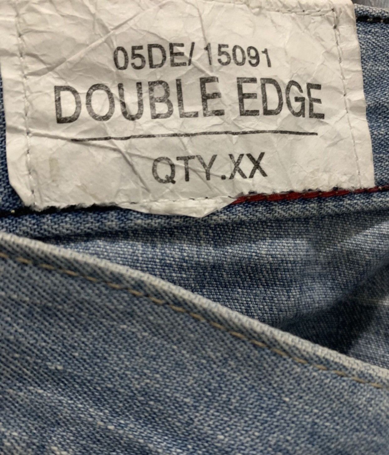 Vintage Handcrafted Double Edge Styles Denim Jeans Size US 31 - 11 Thumbnail