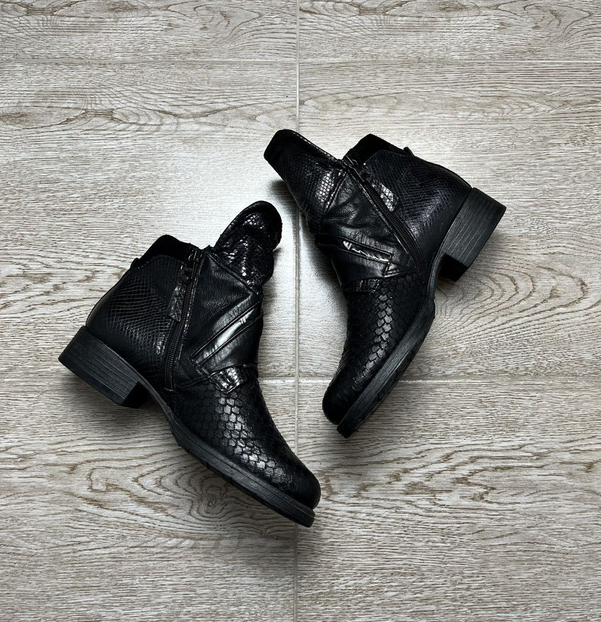 Guidi Python Leather A.S 98 Style Biker Guidi Style Boots 90s Size US 8 / IT 38 - 5 Thumbnail