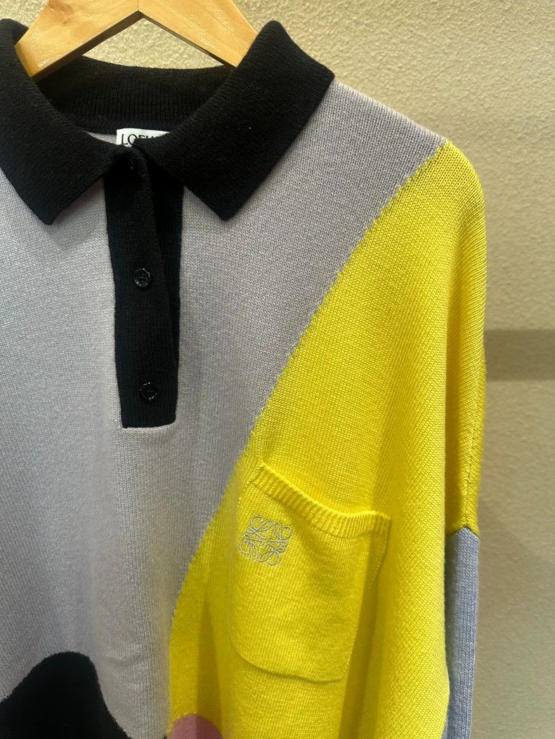 Loewe LOEWE Classic Logo embroidered p color wool sweater Size M / US 6-8 / IT 42-44 - 3 Thumbnail