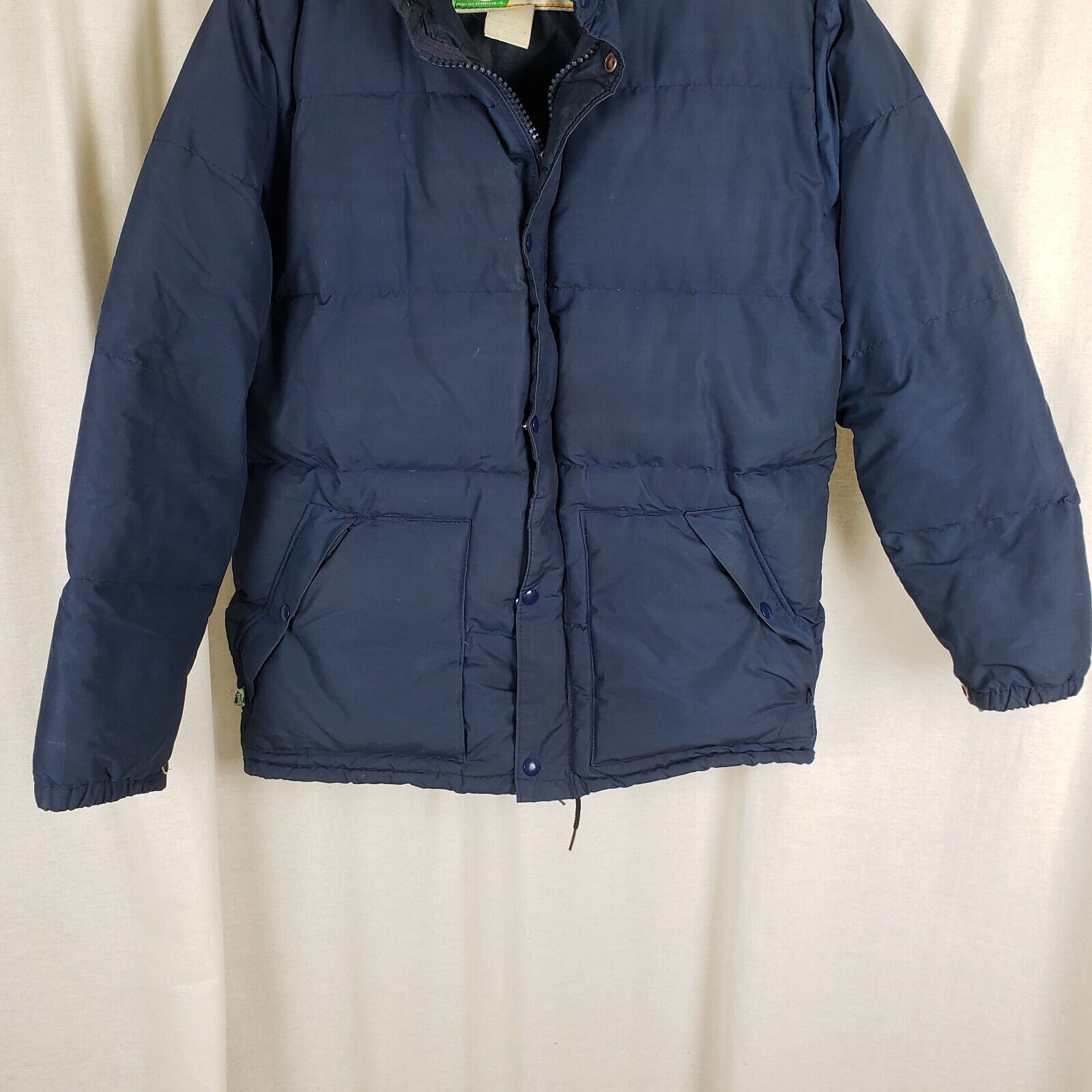 Vintage Vtg Woods Goose Co. Down Puffer Jacket Parka L Cargo Navy Size US L / EU 52-54 / 3 - 3 Thumbnail