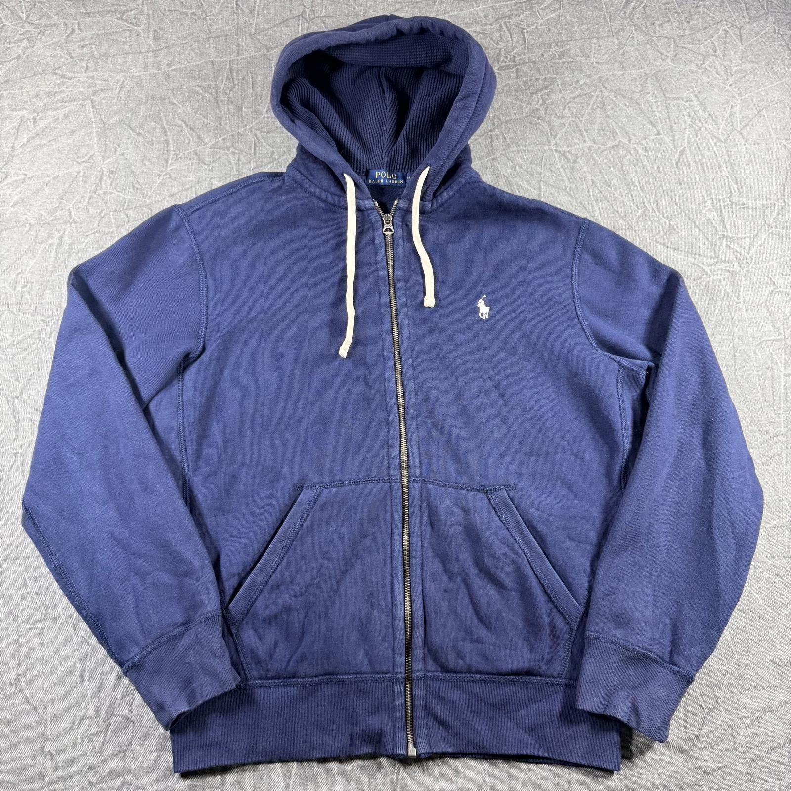 Polo Ralph Lauren Polo Ralph Lauren Jacket Men's M Blue Fleece Full Zip Hoodie Size US M / EU 48-50 / 2 - 2 Thumbnail