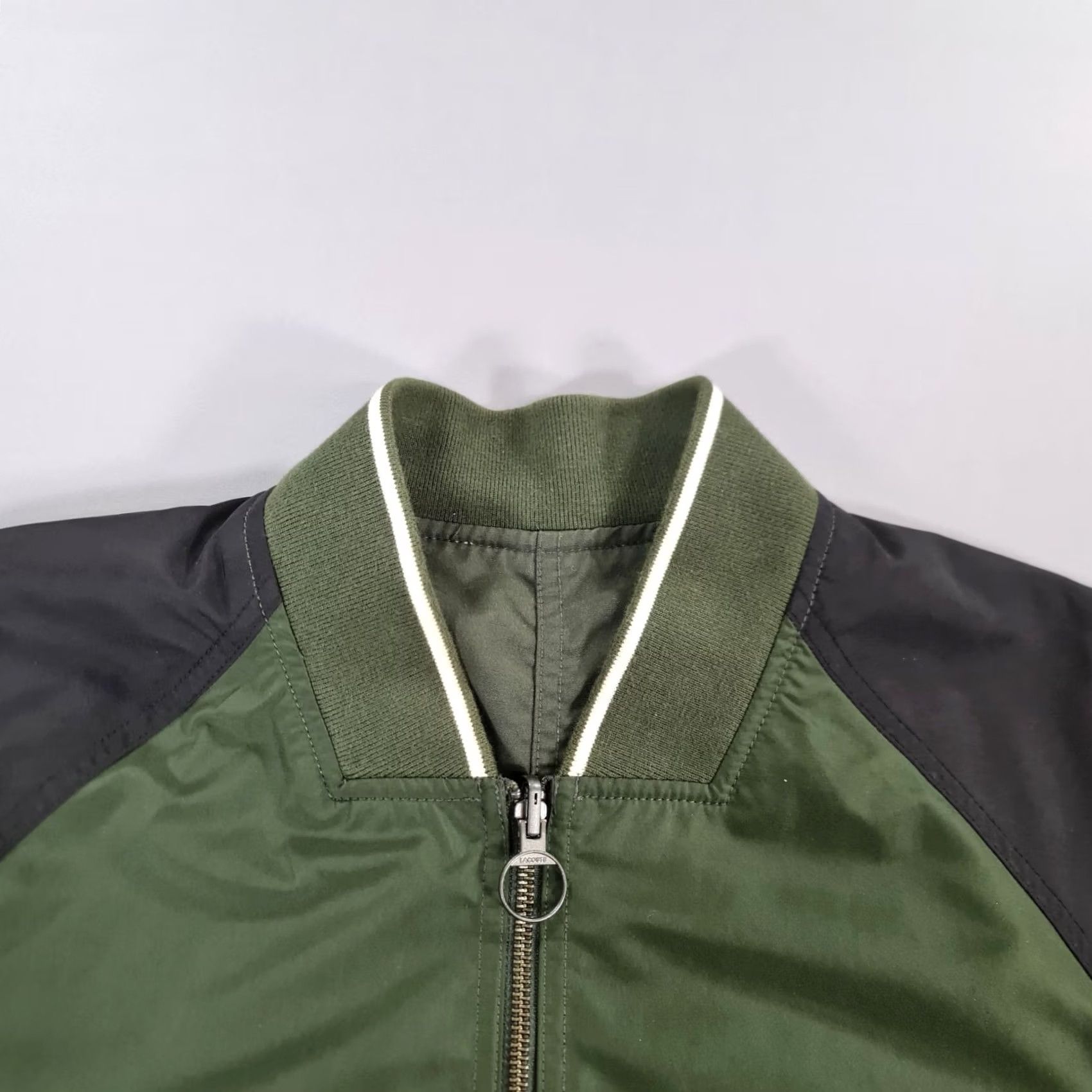 Lacoste Lacoste Mens Jacket Green XL Bomber Reversible Full Zip Size US XL / EU 56 / 4 - 3 Thumbnail