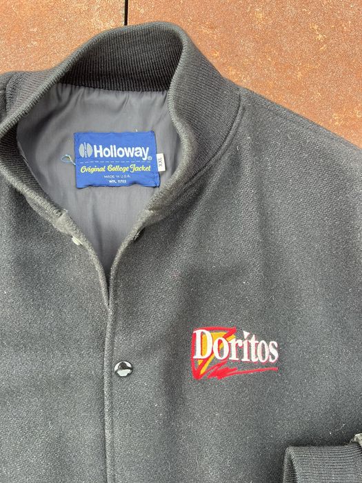 Vintage Vintage 90’s Faded Doritos Snack Leather Varsity Jacket Grailed
