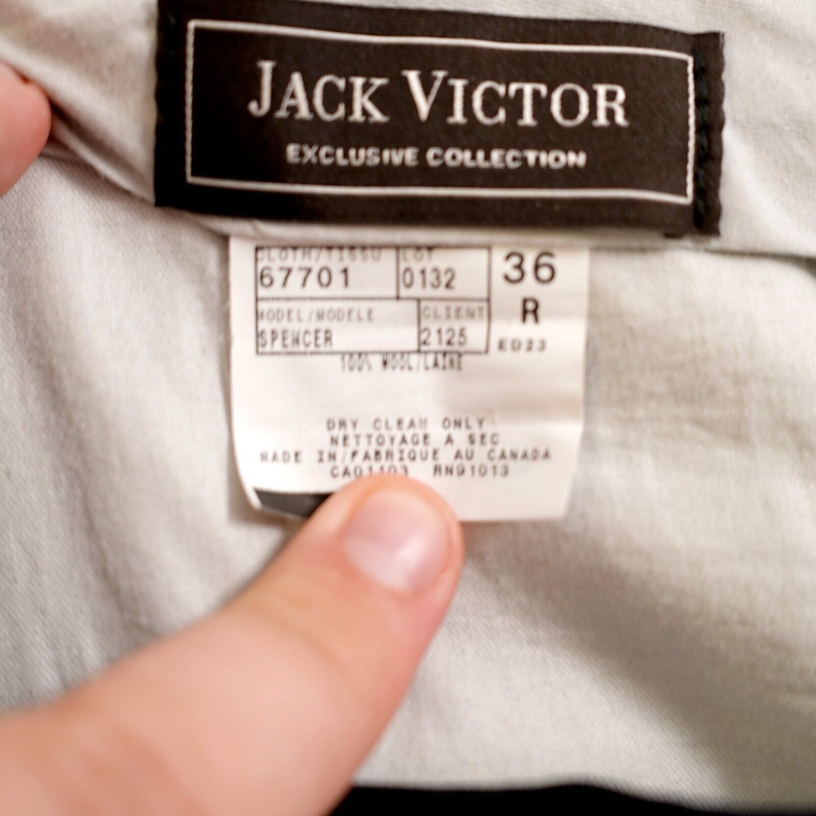 Jack Victor Jack Victor Exclusive Collection Estrato Super 110s Wool Blu Size 36R - 5 Thumbnail