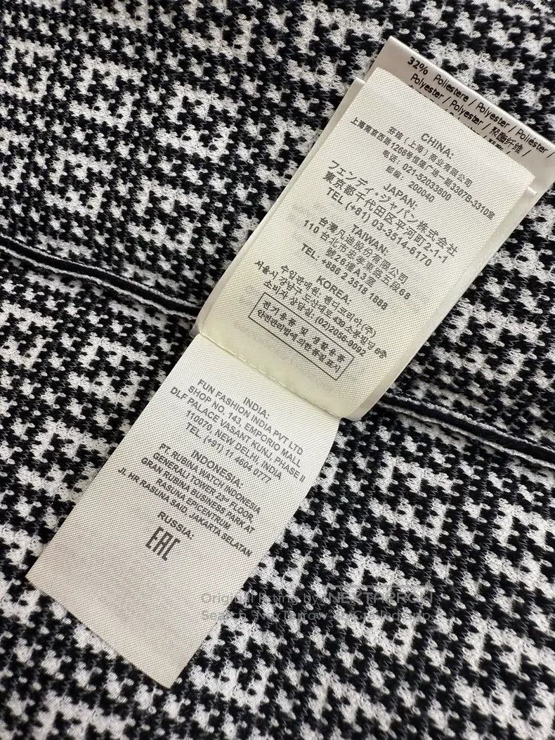 Fendi Fendi Letter Pattern Printed Round Neck Casual Short Dress Size XS / US 0-2 / IT 36-38 - 8 Thumbnail