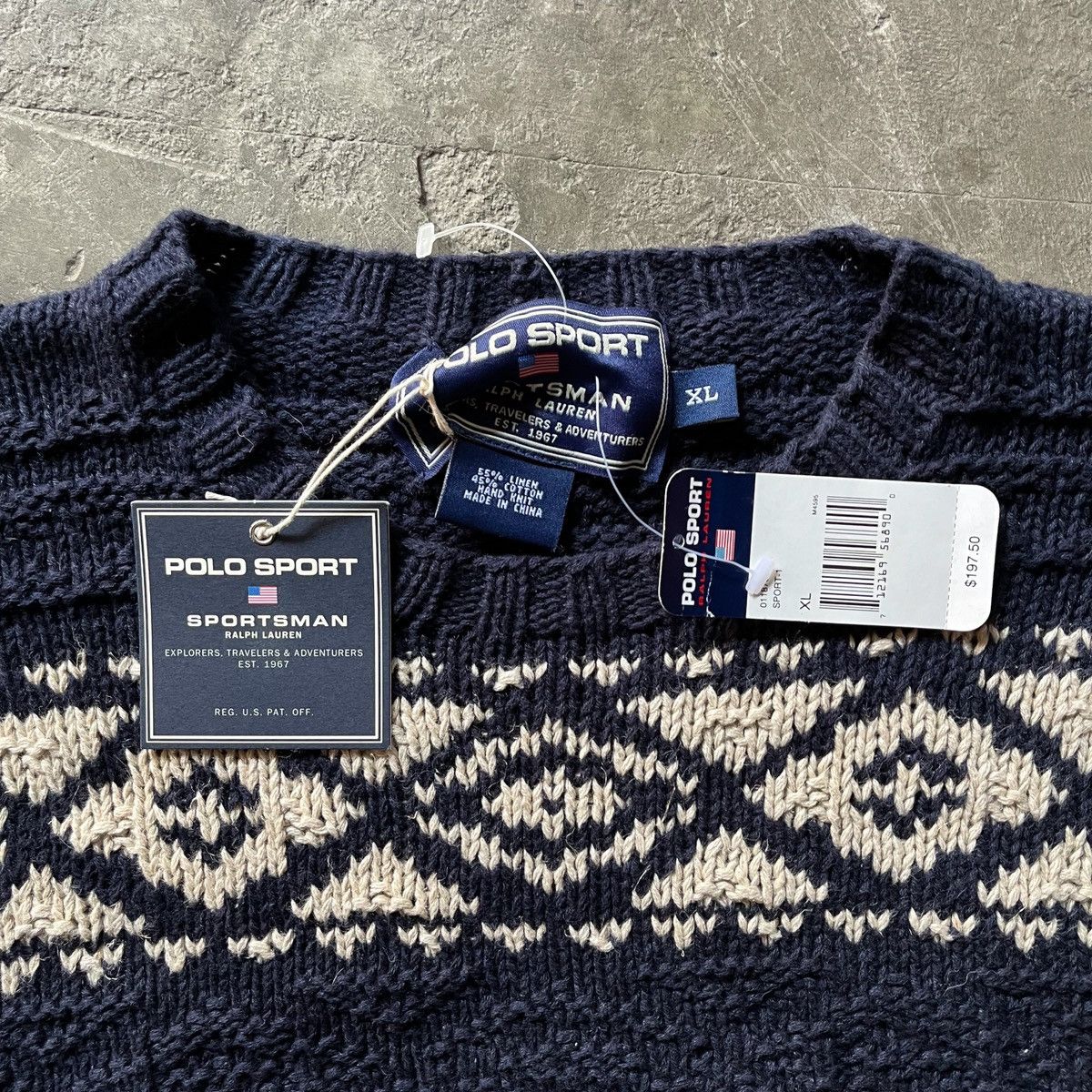 Polo Ralph Lauren × Vintage Polo Ralph Lauren sportsman “canoe man” knit sweater Size US XL / EU 56 / 4 - 3 Thumbnail