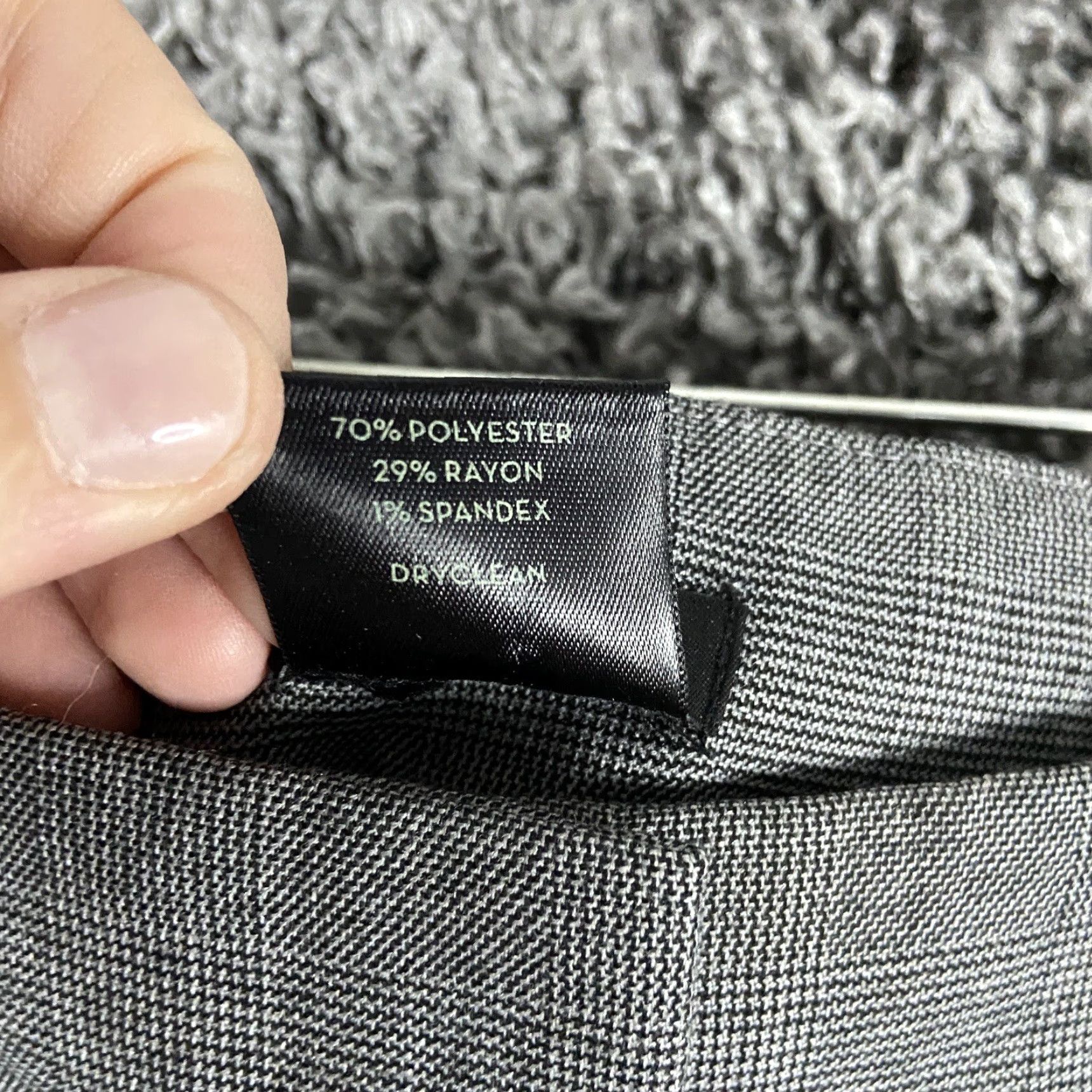 Ann Taylor VINTAGE? Wait: Ann Taylor Signature Gray Plaid Dress Pants Women’s 2 Size 26" / US 2 / IT 38 - 6 Thumbnail