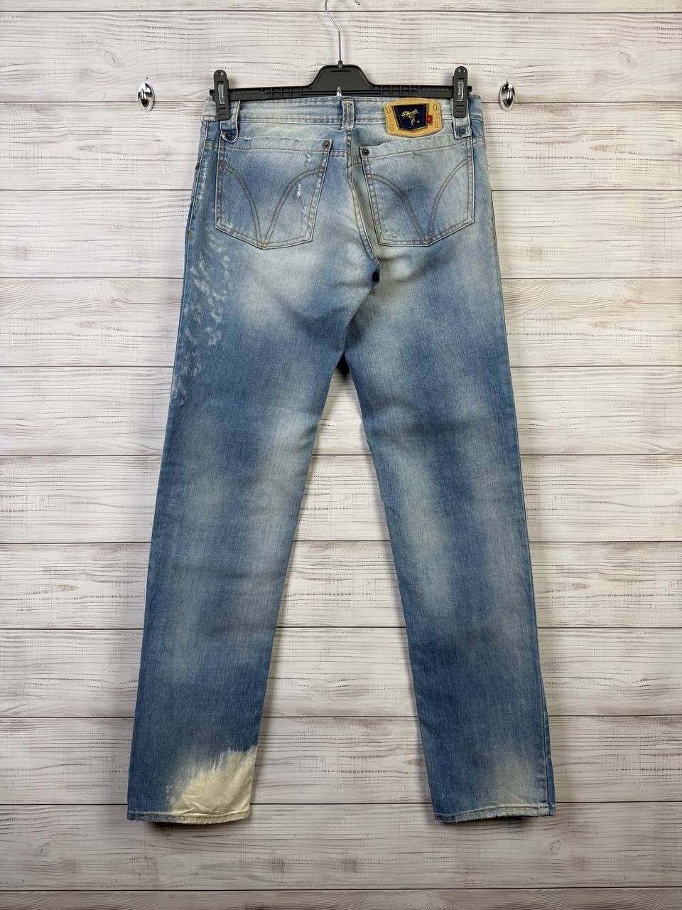 Dolce & Gabbana Vintage Dolce Gabbana Jeans Big Logo Washed Distressed Japan Size US 31 - 1 Thumbnail