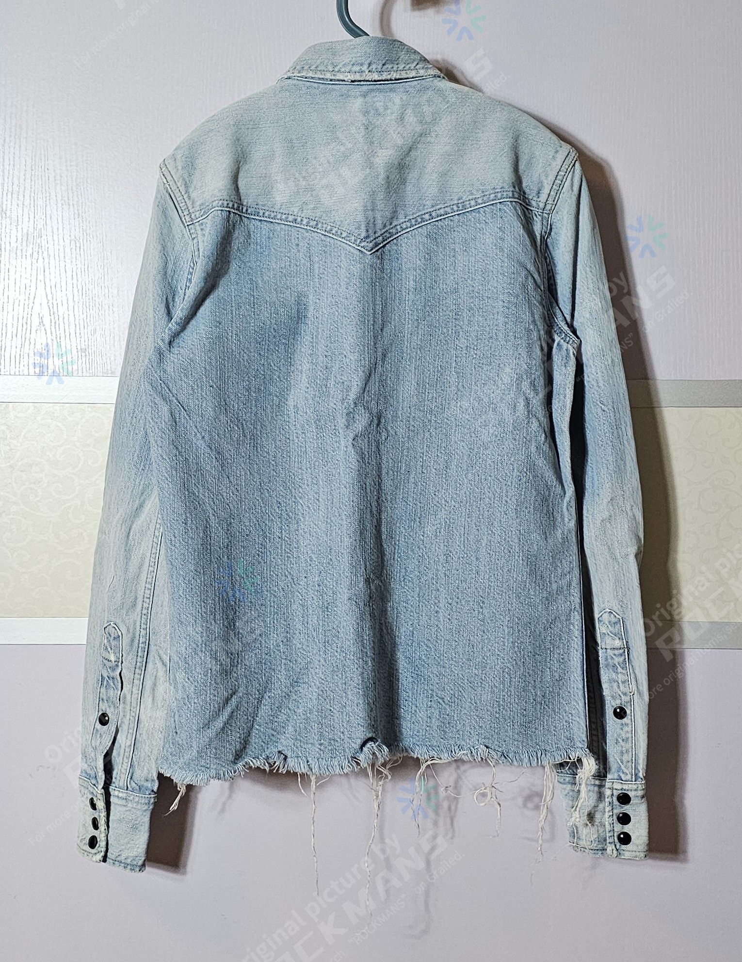 Saint Laurent Paris Saint Laurent SLP Women's Washed Denim Shirt Size S Like New Size S / US 4 / IT 40 - 5 Thumbnail