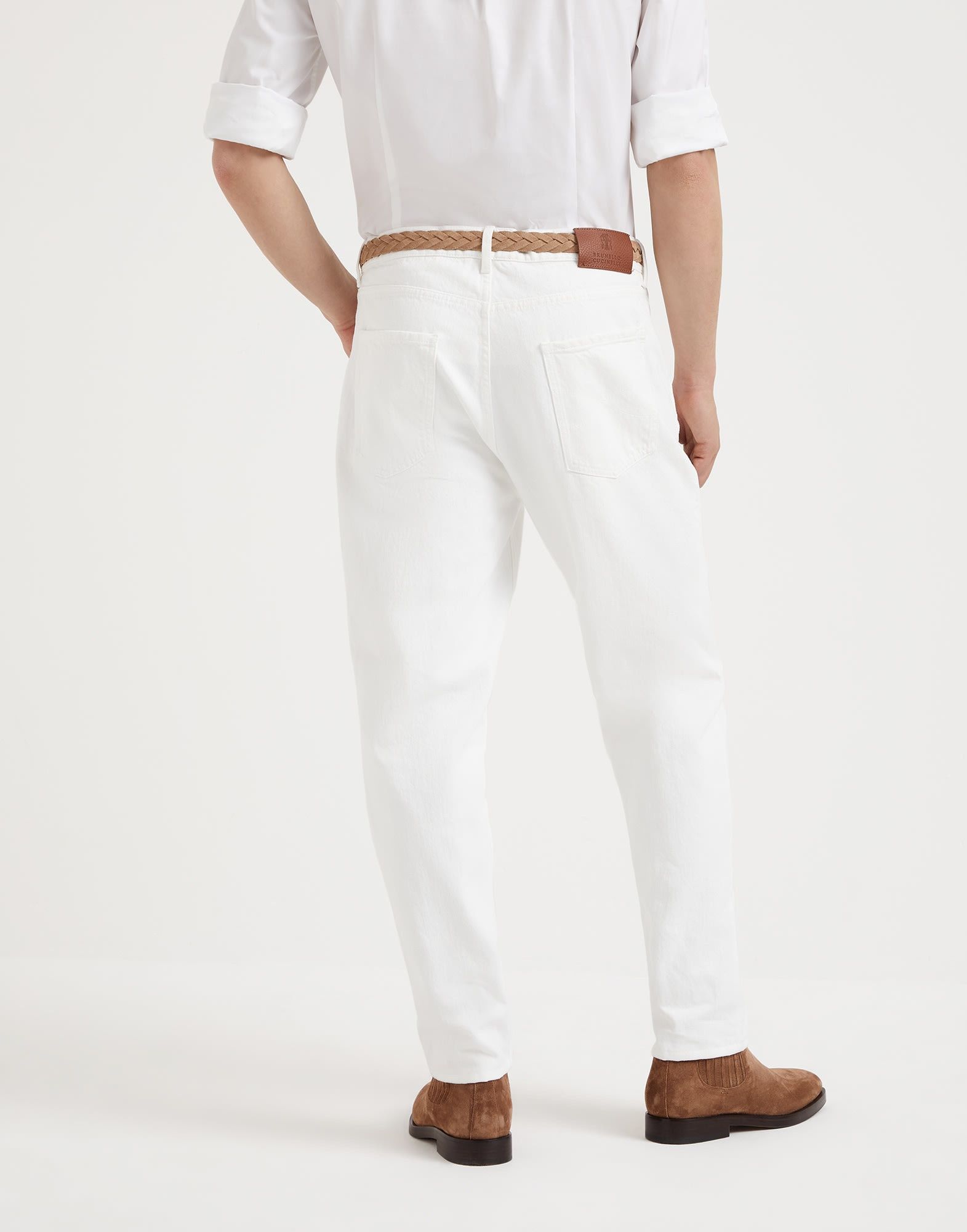 Brunello Cucinelli o1la1rc1a0925 Jeans Pants in White Size US 36 / EU 52 - 2 Thumbnail