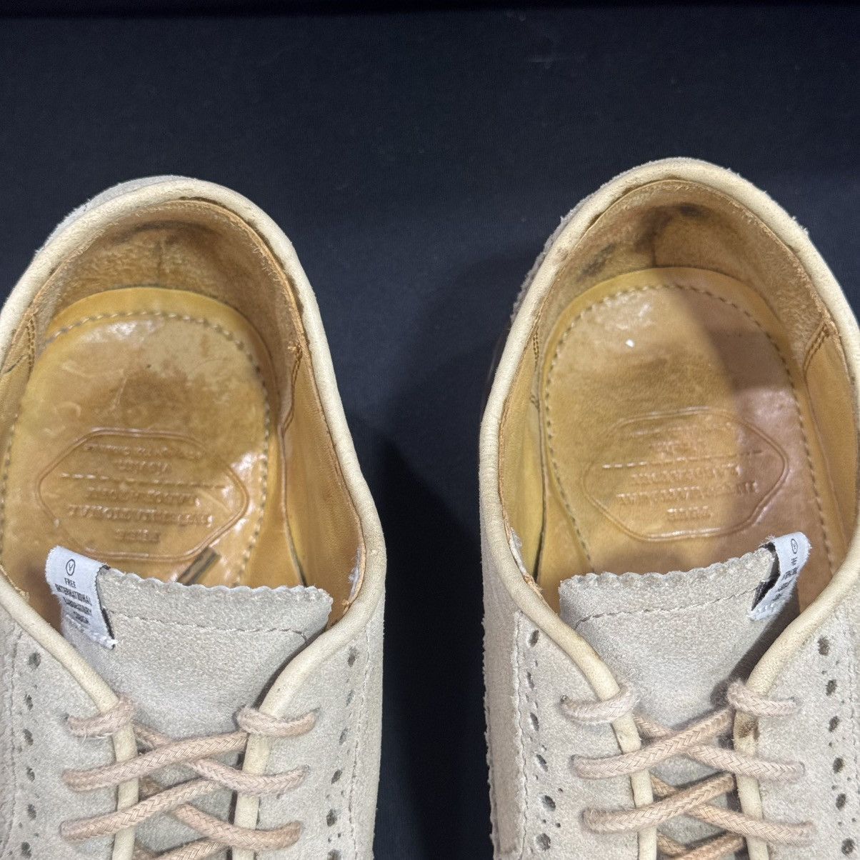 Visvim VISVIM PATRICIAN SAND WT FOLK WINGTIP SUEDE SHOES Size US 8.5 / EU 41-42 - 5 Thumbnail