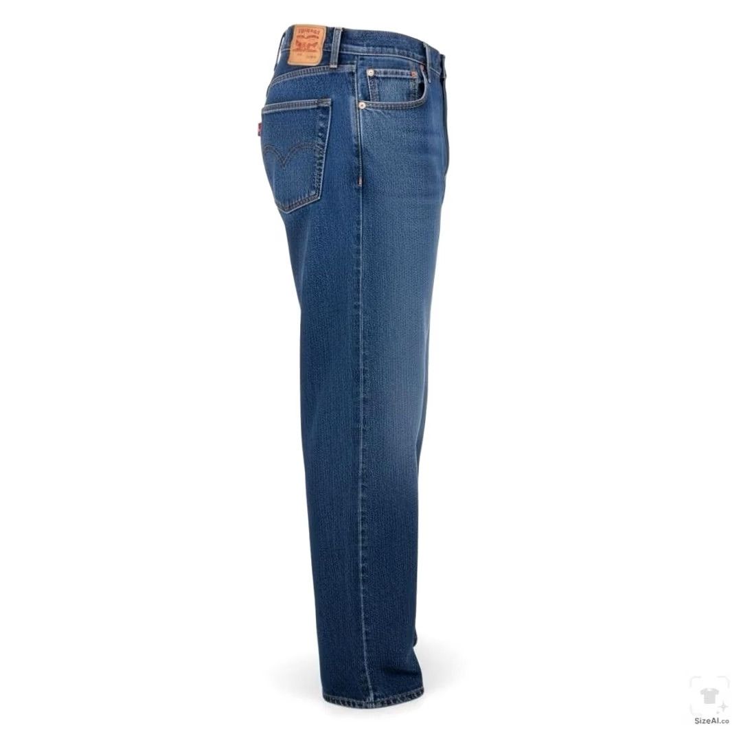 Levi's Levi's 505 Jeans Mens W52 L32 Blue Medium Wash Straight Zip Fly Denim 5-Pocket Regular Big & Tall Size US 36 / EU 52 - 3 Thumbnail