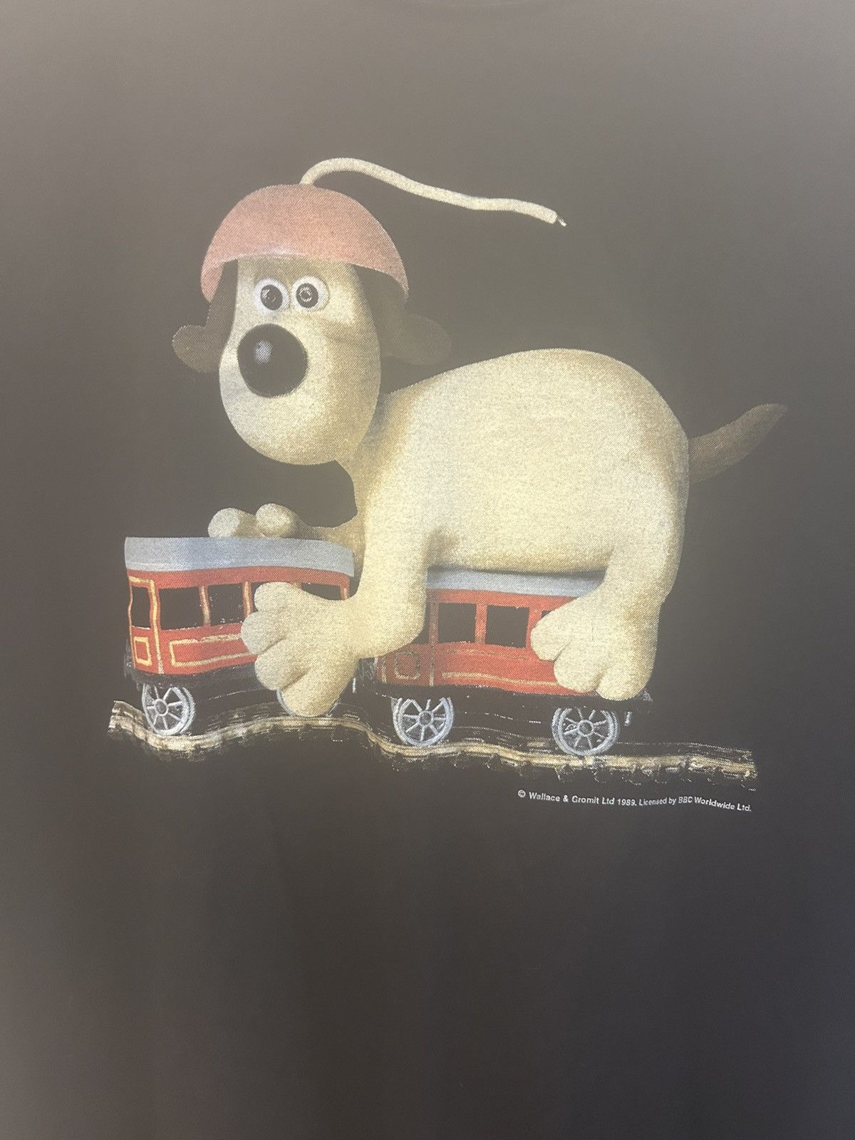 George Vintage 90s Wallace and Gromit The Wrong Trousers Train Tee Size US XL / EU 56 / 4 - 2 Thumbnail