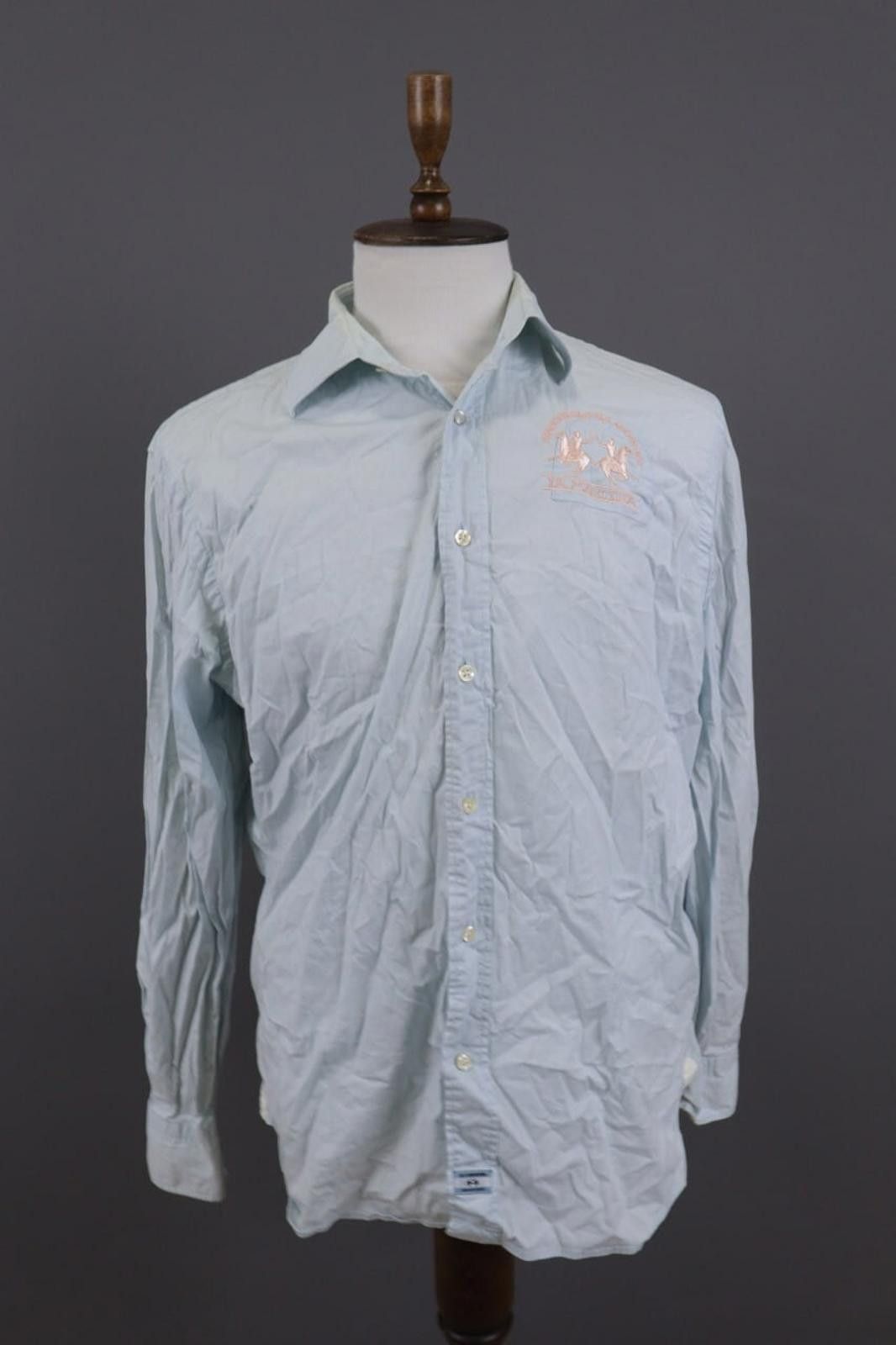 La Martina La Marina Buenos Aires Blue Button Down Shirt Size XXL Size US XXL / EU 58 / 5 - 1 Thumbnail