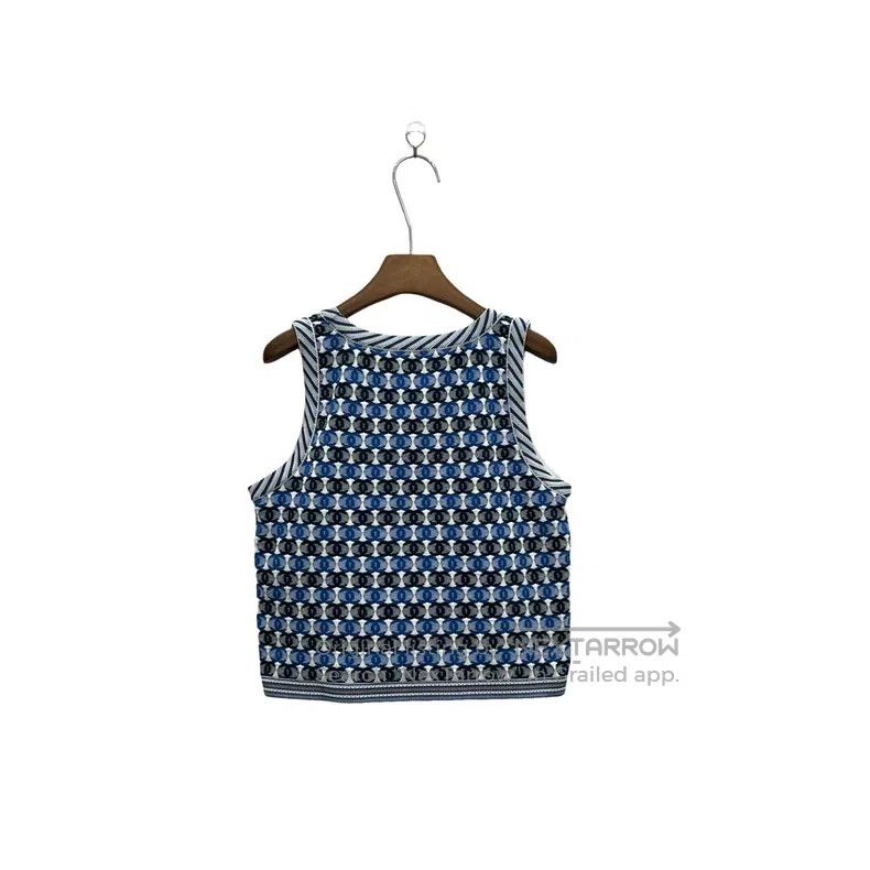 Chanel Chanel Double C Full Logo Knitted Vest Size S / US 4 / IT 40 - 2 Thumbnail