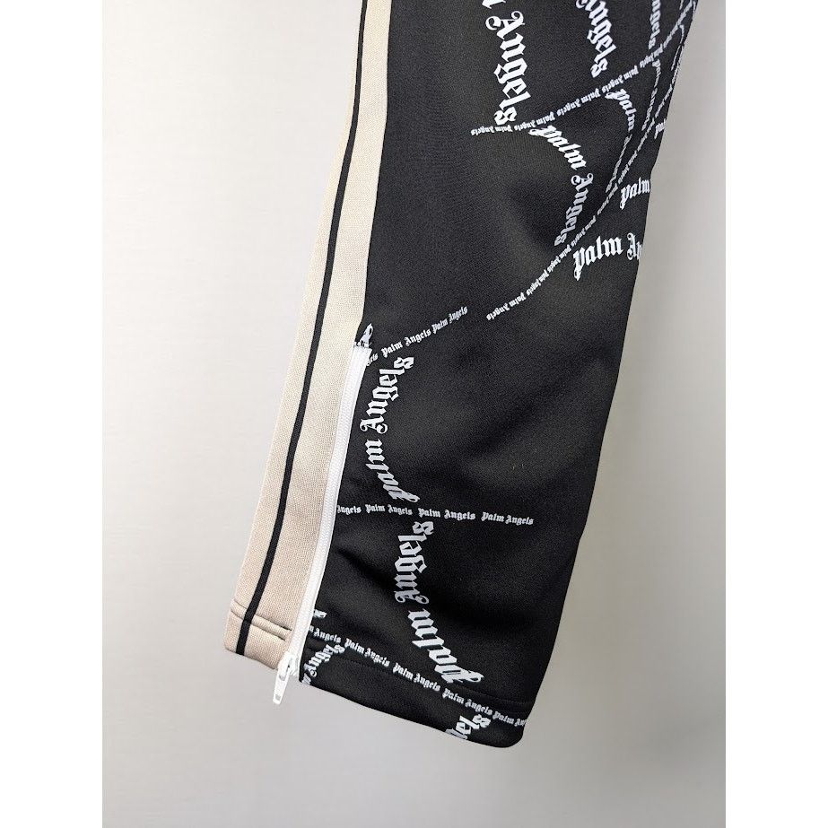 Palm Angels o1rshd1 Spider Web Classic Track Pant in Black Off White Size US 36 / EU 52 - 18 Thumbnail